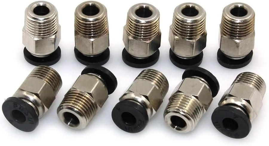 اتصالات پنوماتیک BIQU PC4-M10، کوپلینگ لوله بوودن، لوله PTFE مستقیم نر، مناسب برای اکسترودر E3D-V6 Bowden سازگار با پرینترهای سه بعدی Ender-3 Ender-3 V2 (بسته 10 عددی) اتصالات پنوماتیک BIQU PC4-M10، کوپلینگ لوله بوودن، لوله PTFE مستقیم نر، مناسب برای اکسترودر E3D-V6 Bowden سازگار با پرینترهای سه بعدی Ender-3 Ender-3 V2 (بسته 10 عددی)