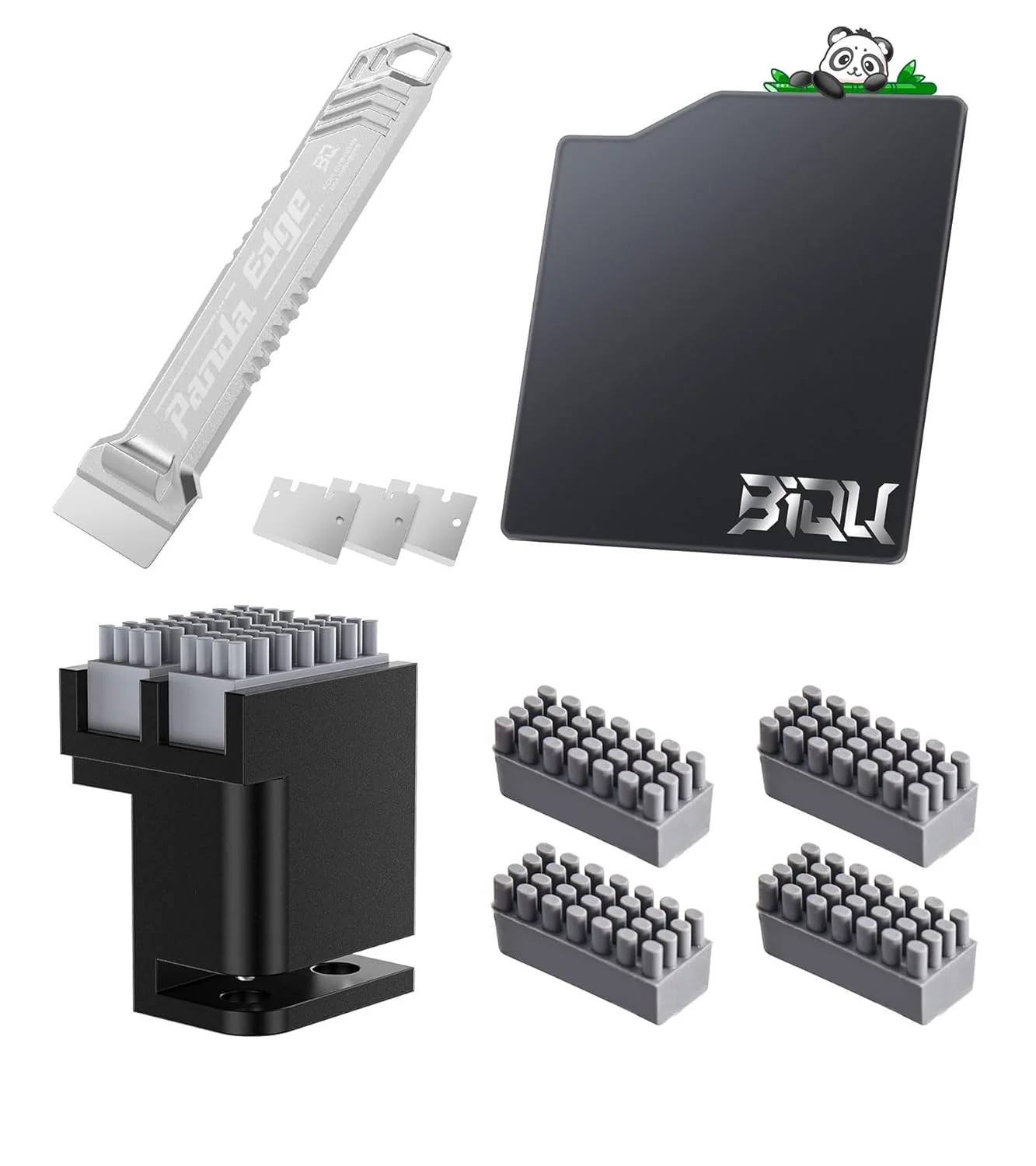 BIQU Panda Edge کاردک پرینتر سه بعدی + کیت ابزار 3 عددی تیغه + برس نازل BIQU Panda + کیت سیلیکونی 4 عددی یدکی + محافظ تخلیه Panda BIQU Panda Edge کاردک پرینتر سه بعدی + کیت ابزار 3 عددی تیغه + برس نازل BIQU Panda + کیت سیلیکونی 4 عددی یدکی + محافظ تخلیه Panda