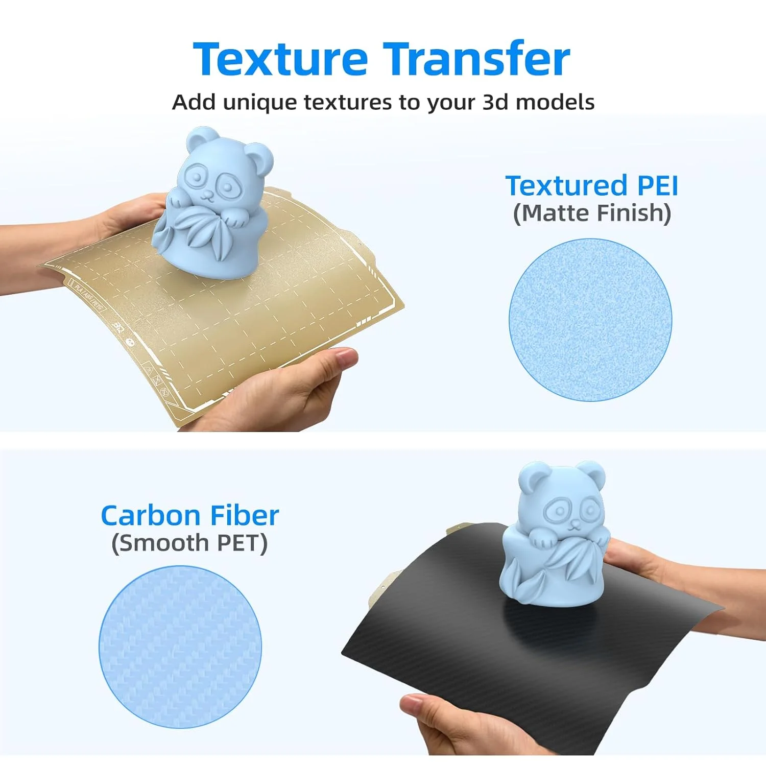 صفحه ساخت بافتدار PEI + PEO صاف BIQU و صفحه ساخت بافتدار PEI + PET صاف، ابعاد ۱۸۴x۱۸۴ میلیمتر، سازگار با پرینتر سه بعدی Bambu Lab A1 Mini صفحه ساخت بافتدار PEI + PEO صاف BIQU و صفحه ساخت بافتدار PEI + PET صاف، ابعاد ۱۸۴x۱۸۴ میلیمتر، سازگار با پرینتر سه بعدی Bambu Lab A1 Mini