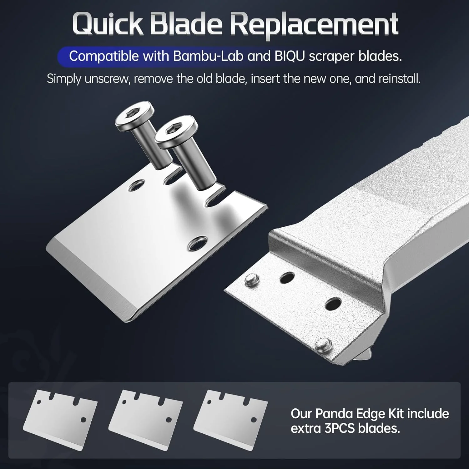 BIQU Panda Edge کاردک پرینتر سه بعدی + کیت ابزار 3 عددی تیغه + برس نازل BIQU Panda + کیت سیلیکونی 4 عددی یدکی + محافظ تخلیه Panda BIQU Panda Edge کاردک پرینتر سه بعدی + کیت ابزار 3 عددی تیغه + برس نازل BIQU Panda + کیت سیلیکونی 4 عددی یدکی + محافظ تخلیه Panda