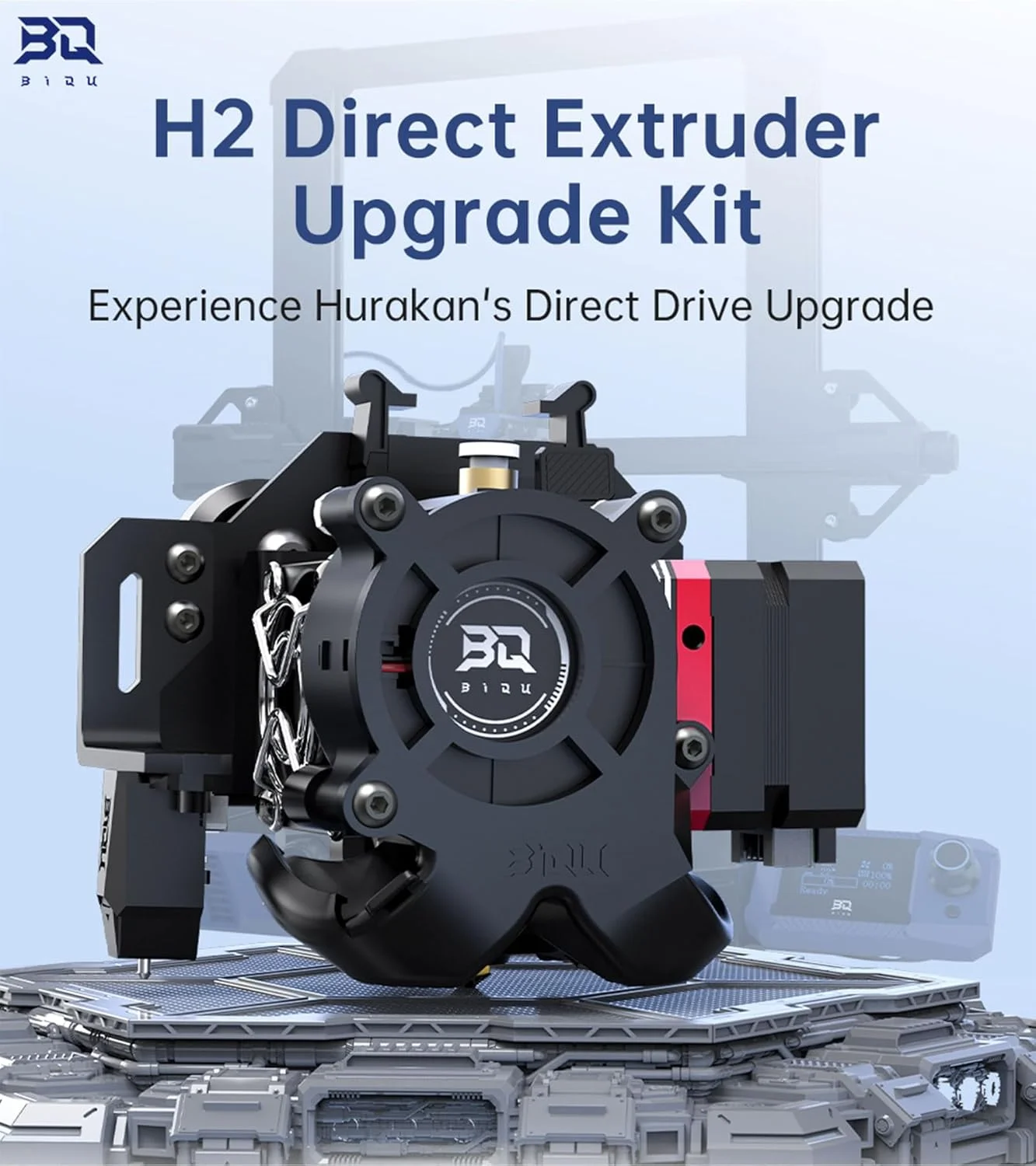 کیت ارتقاء اکسترودر مستقیم BIQU H2 برای پرینتر سه بعدی Hurakan مجهز به اکسترودر دوگانه مستقیم BIQU H2 V2S، میکروپروب BIQU V2، فن دمنده BIQU 4020، برد ابزار Hurakan
