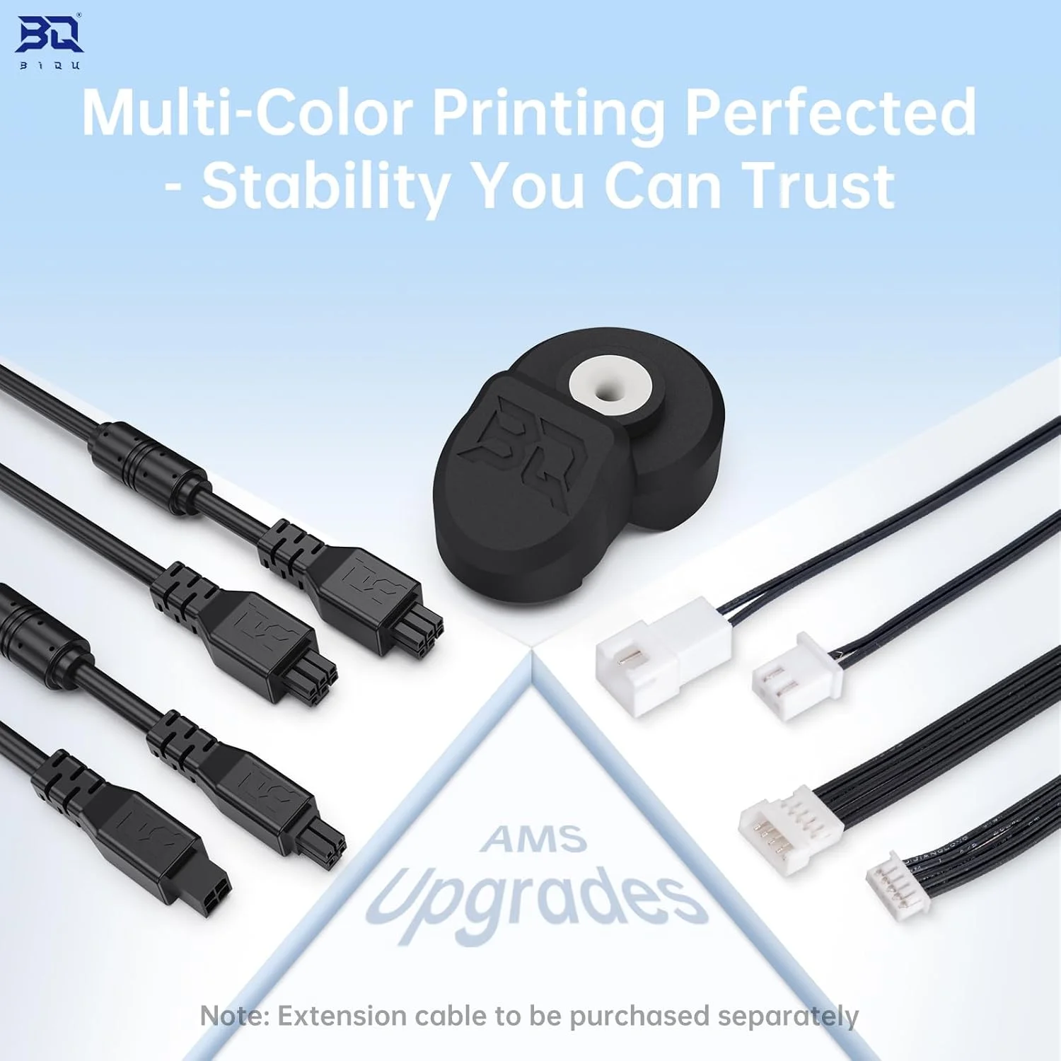 محافظ ورودی فیدر AMS پاندا BIQU، ورودی سرامیکی با سختی بالا فقط برای Bambu-Lab AMS، ارتقاء قطعات فیدر فیلامنت پرینتر سه بعدی، از ورودی فیدر AMS در برابر ساییدگی محافظت می کند، نصب آسان و بدون نیاز به ابزار