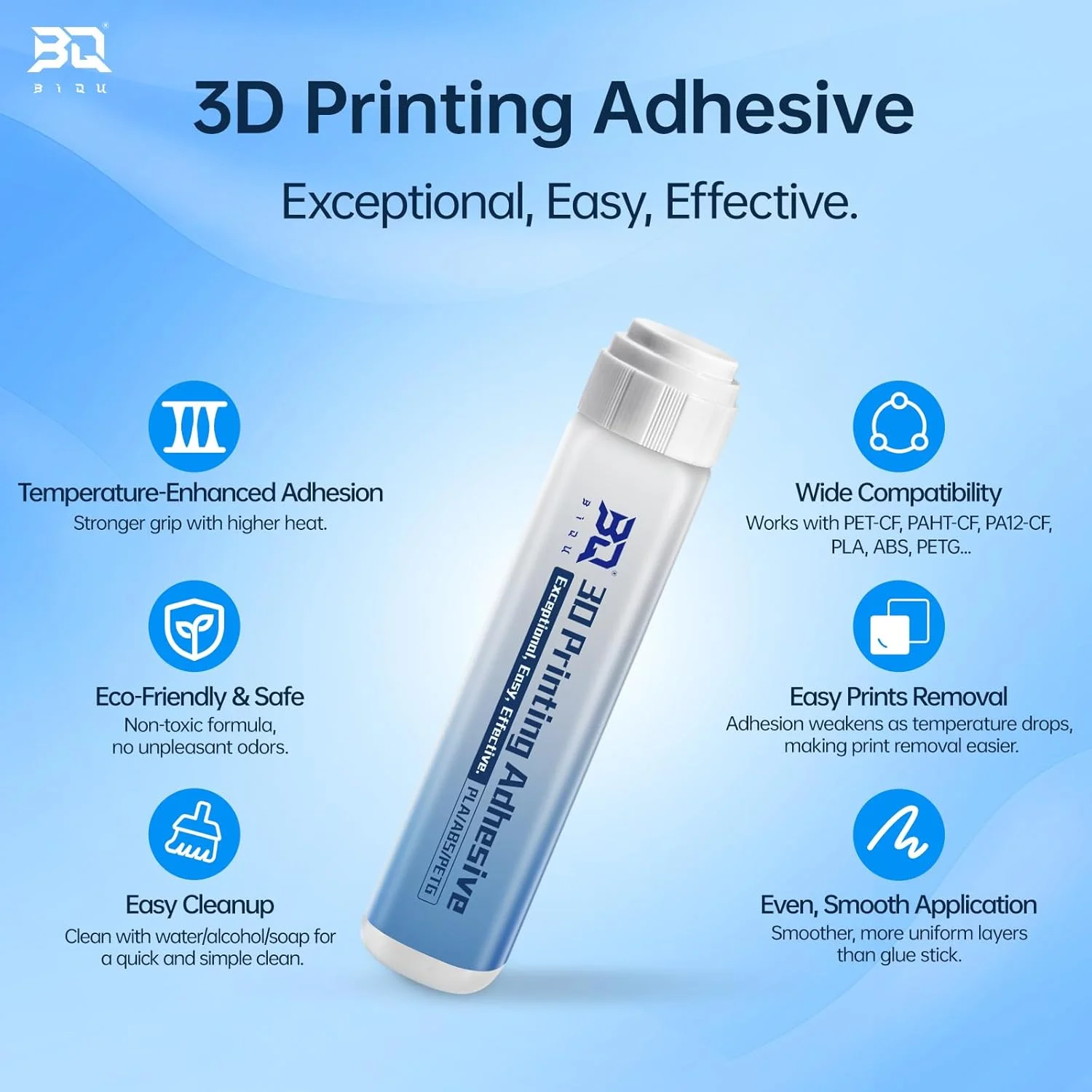 صفحه ساخت یخ‌زده BIQU CryoGrip Pro Frostbite 257x257 میلی‌متر + چسب پرینتر سه بعدی پاندا 60 میلی‌لیتر