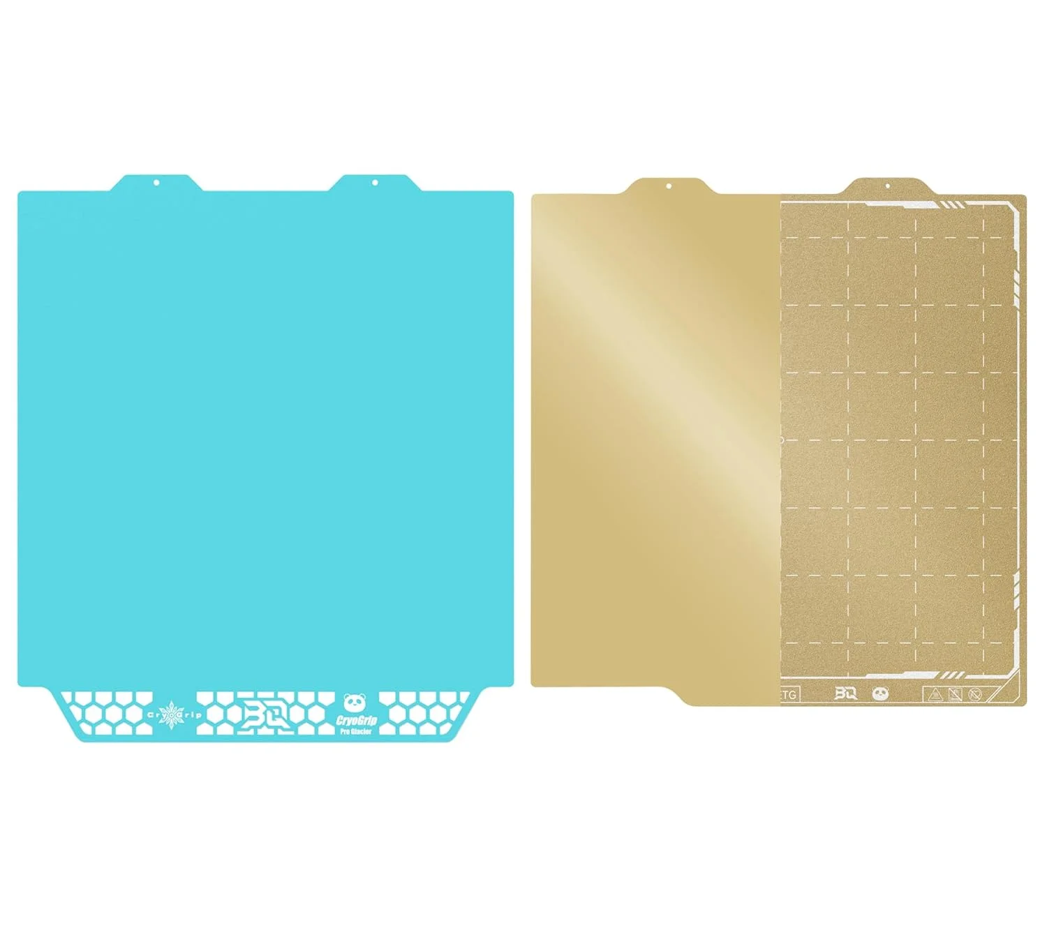 صفحه ساخت BIQU CryoGrip Pro Glacier + PEI صاف + PEI بافت دار 184x184 میلی متر، صفحه ساخت پاندا سازگار با پرینتر سه بعدی Bambu-Lab A1 Mini