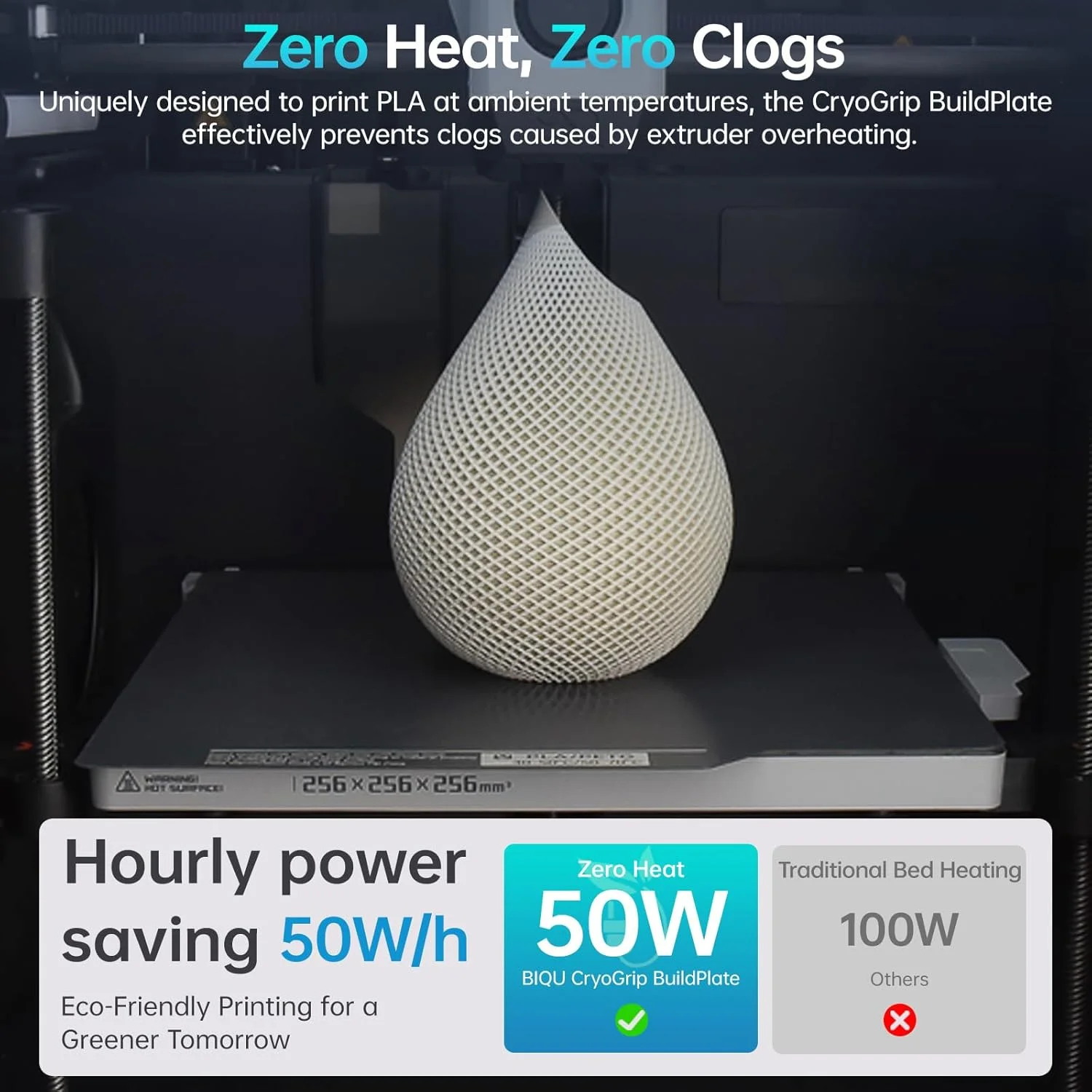 صفحه ساخت BIQU CryoGrip Panda ابعاد 257x257mm + کیت ارتقاء تیغه Panda Edge (شامل 3 عدد) کاردک جدا کننده مدل پرینتر سه بعدی مناسب برای فیلامنت PLA PETG