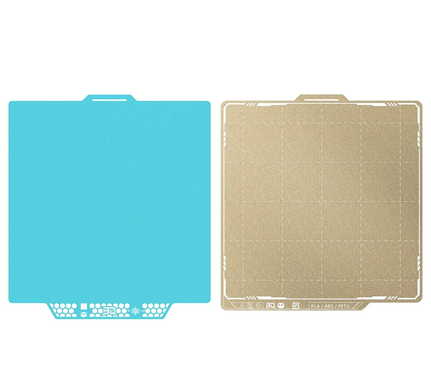 صفحه ساخت پاندا BIQU CryoGrip Pro Glacier + صفحه ساخت PEI با بافت دو طرفه 257x257 میلی‌متر سازگار با پرینترهای سه بعدی Bambu-Lab P1S/P1P/X1C/X1E/A1