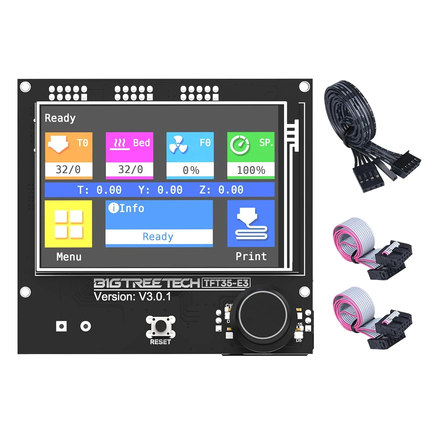 صفحه نمایش لمسی BIGTREETECH TFT35 E3 V3.0.1 RepRap Smart Controller Panel سازگار با بردهای SKR Mini E3 SKR E3 DIP برای پرینتر سه بعدی Ender 3 CR10