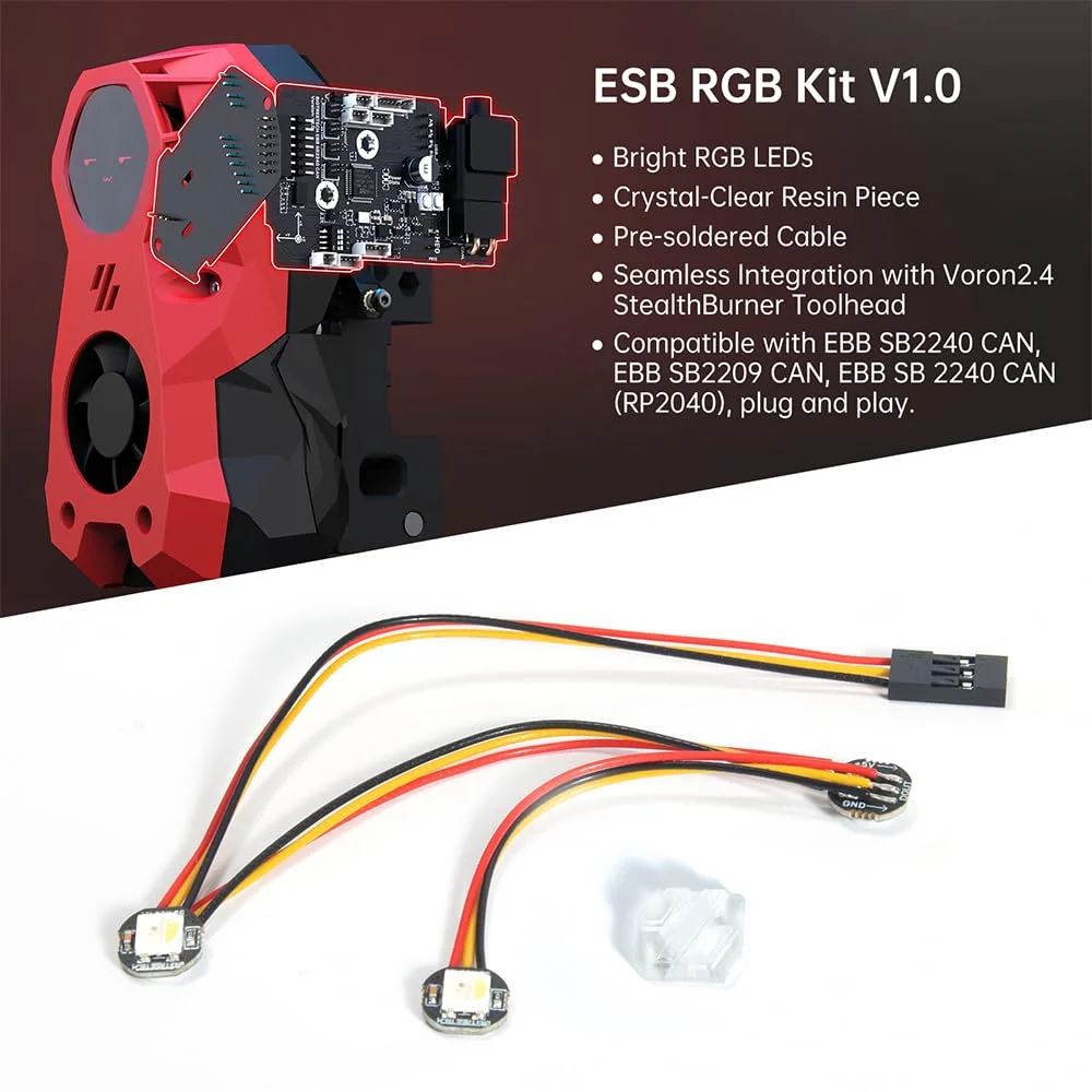 کیت نوار LED اکسترود شده RGB مدل BIGTREETECH ESB V1.0 Voron برای Voron2.4 Stealthbuner