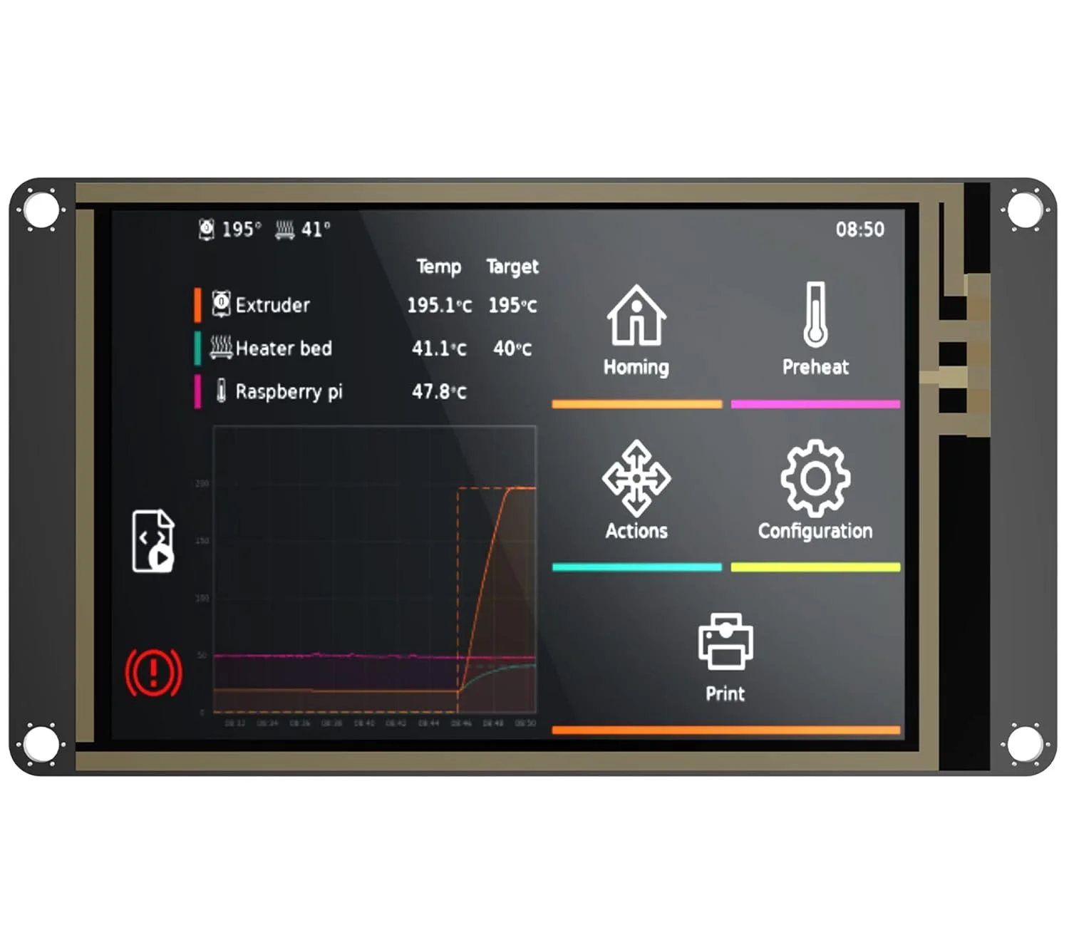 صفحه نمایش هوشمند گرافیکی BIGTREETECH TFT35 SPI V2.1 سازگار با بردهای BTT Manta M8P/M4P/M5P و Manta E3EZ + پشتیبانی از CB1 برای اجرای فریمور Klipper، مناسب برای ارتقاء پرینتر سه بعدی