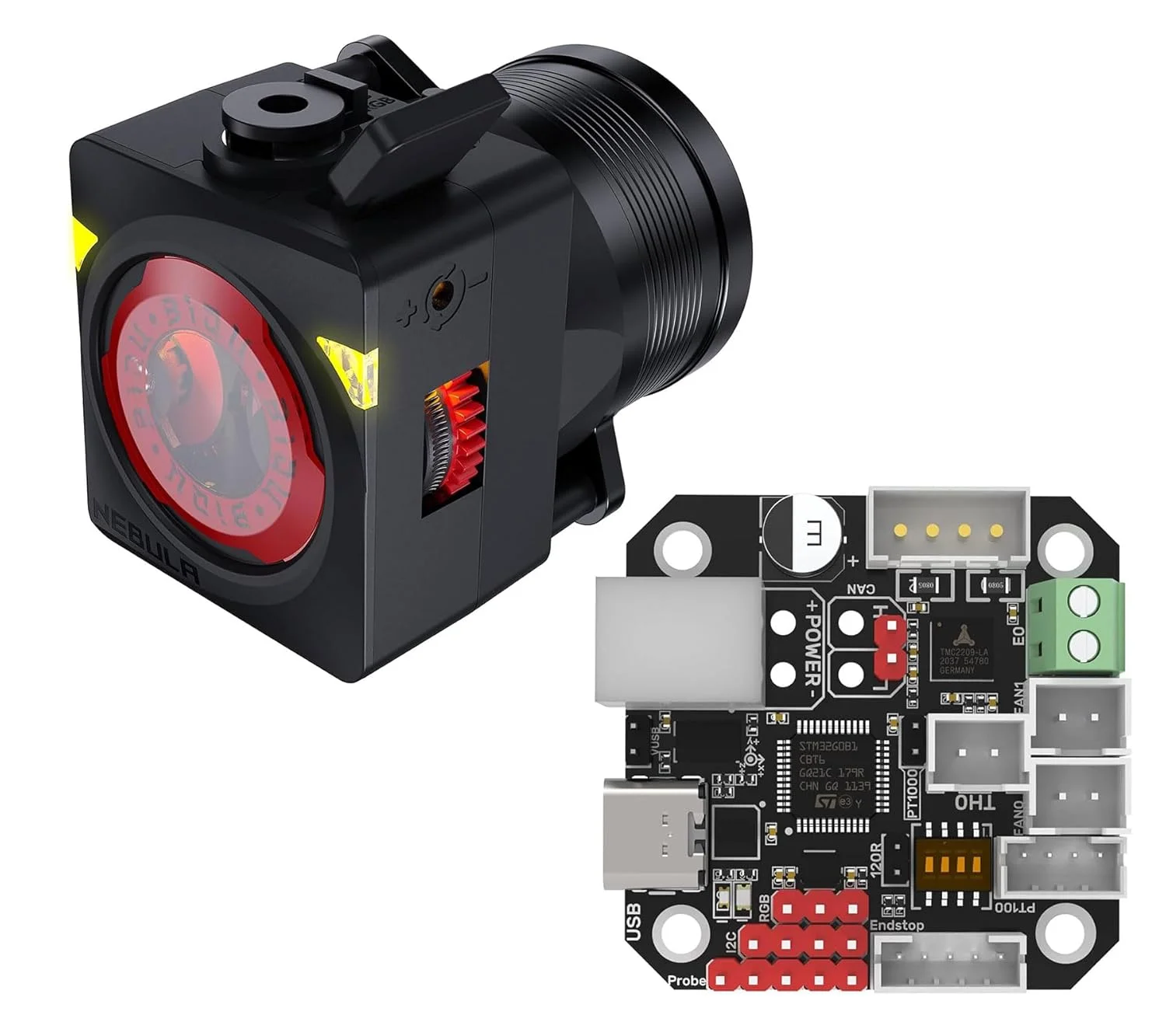 کیت اکسترودر دوال گیر پرینتر سه بعدی BIGTREETECH EBB42 CAN Bus + BIQU Nebula سازگار با هد چاپ StealthBurner/EVA3