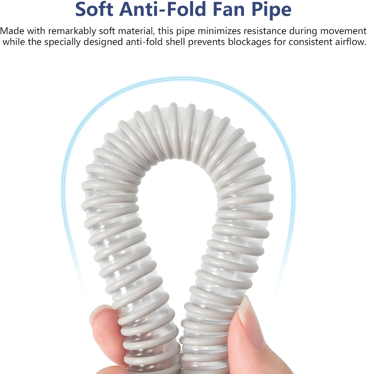 لوله فن CPAP نرم و ضد تا خوردگی 1.8 متری BIGTREETECH با قطر 15 میلی متر برای فن دمنده سانتریفیوژ براشلس DC WS7040 7040 مناسب پرینتر سه بعدی Voron2.4 VzBoT HevORT Ratrig