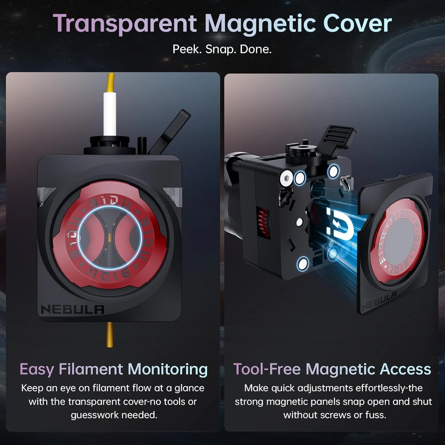 برد آداپتور باس CAN مدل BIGTREETECH EBB36 به همراه کیت اکسترودر دوگانه چرخ دنده پرینتر سه بعدی BIQU Nebula