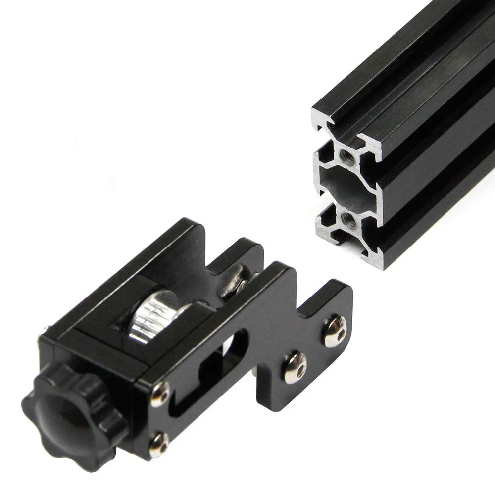 به‌روزرسانی تسمه تایم محور Y، صاف‌کننده و تنظیم‌کننده کشش برای پرینتر سه بعدی Creality Ender-3، پروفیل آلومینیومی 40x20 میلی‌متر (4020، مشکی)