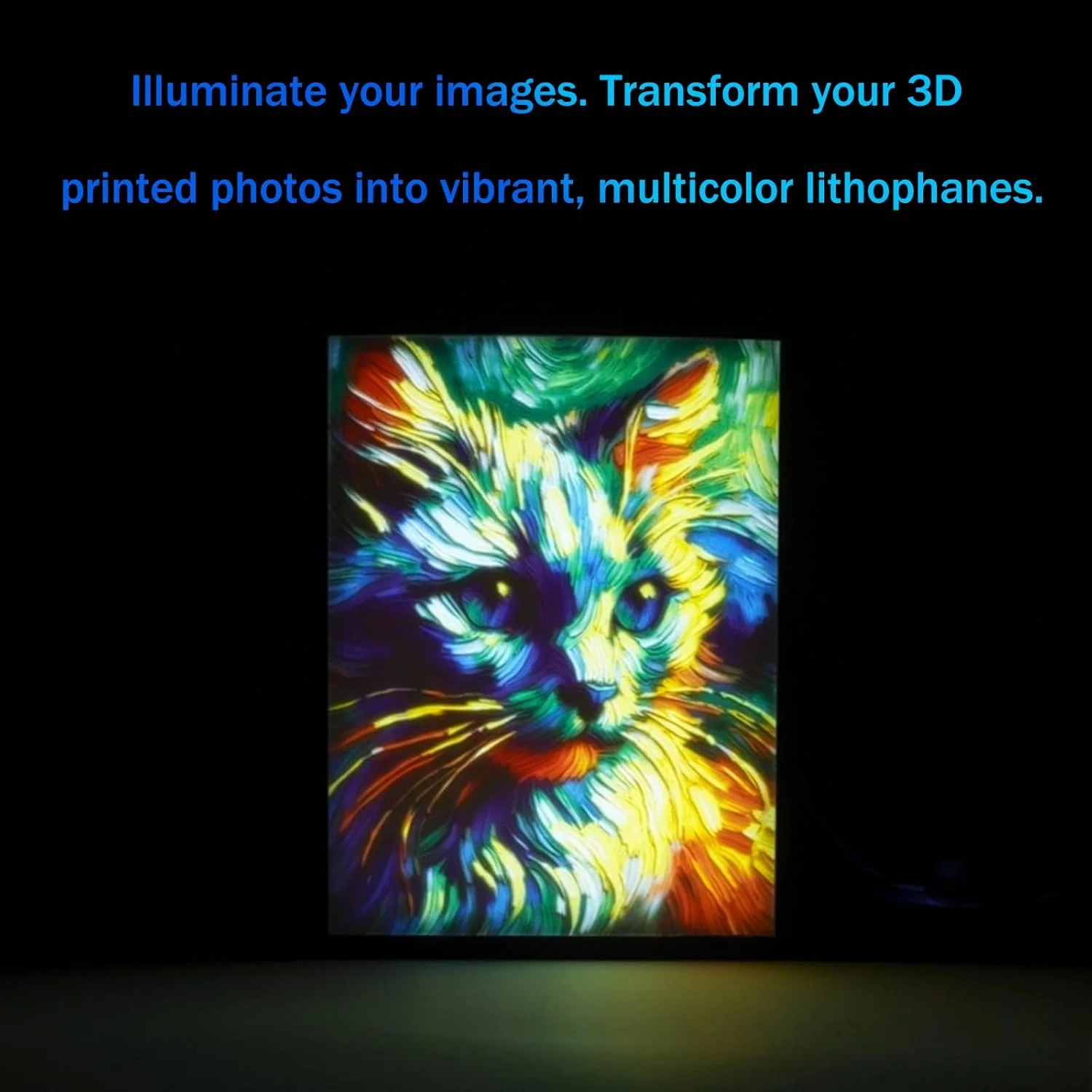 کیت برد نور پس زمینه ال ای دی لیتوفان 2 عددی KC009 KC010 برای Bambu Lab H2D/X1/P1P/A1، برد نور ال ای دی، قطعات مدل Makerworld، لوازم جانبی چاپ سه بعدی USB، مدل عکس، جعبه نور DIY