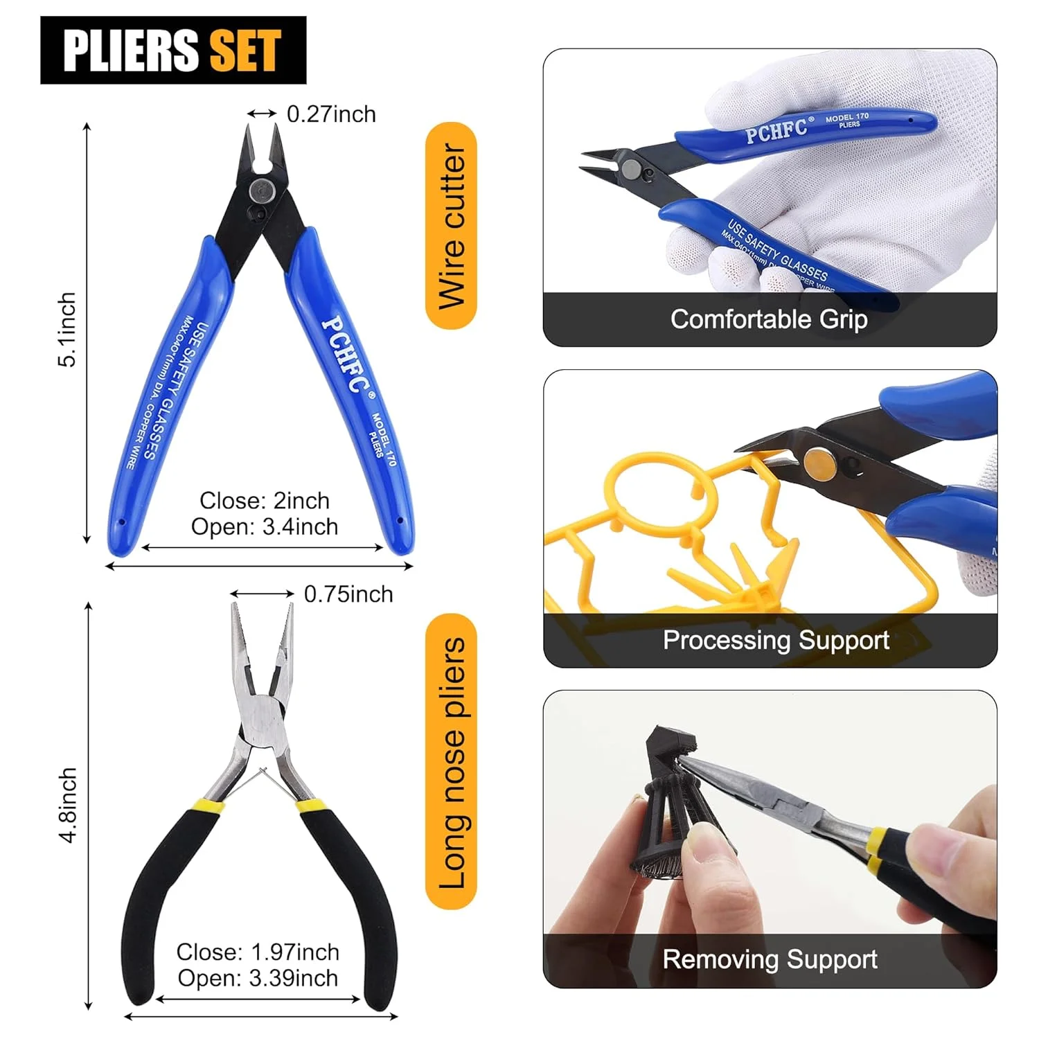 جعبه ابزار 50 عددی پرینتر سه بعدی، شامل ابزار تمیز کننده نازل، ابزار پلیسه گیری، سوهان، انبردست، سیم چین مناسب برای برداشتن، تمیز کردن و پرداخت چاپ سه بعدی جعبه ابزار 50 عددی پرینتر سه بعدی، شامل ابزار تمیز کننده نازل، ابزار پلیسه گیری، سوهان، انبردست، سیم چین مناسب برای برداشتن، تمیز کردن و پرداخت چاپ سه بعدی