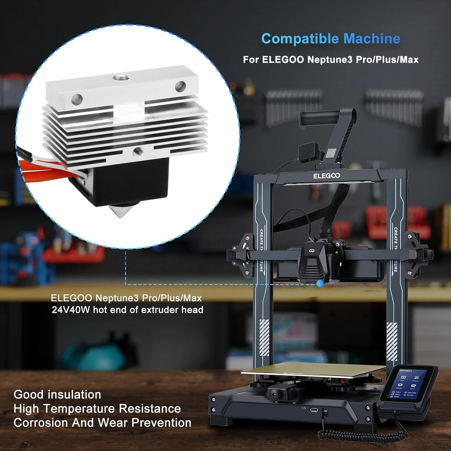 هات اند پرینتر سه بعدی نپتون 3 پرو، مناسب برای نپتون 3 پلاس/3 مکس، مجموعه هات اند اکسترودر، هد چاپ، جایگزینی هات اند با بلوک گرمکن ترمیستور، لوازم جانبی پرینتر سه بعدی هات اند پرینتر سه بعدی نپتون 3 پرو، مناسب برای نپتون 3 پلاس/3 مکس، مجموعه هات اند اکسترودر، هد چاپ، جایگزینی هات اند با بلوک گرمکن ترمیستور، لوازم جانبی پرینتر سه بعدی
