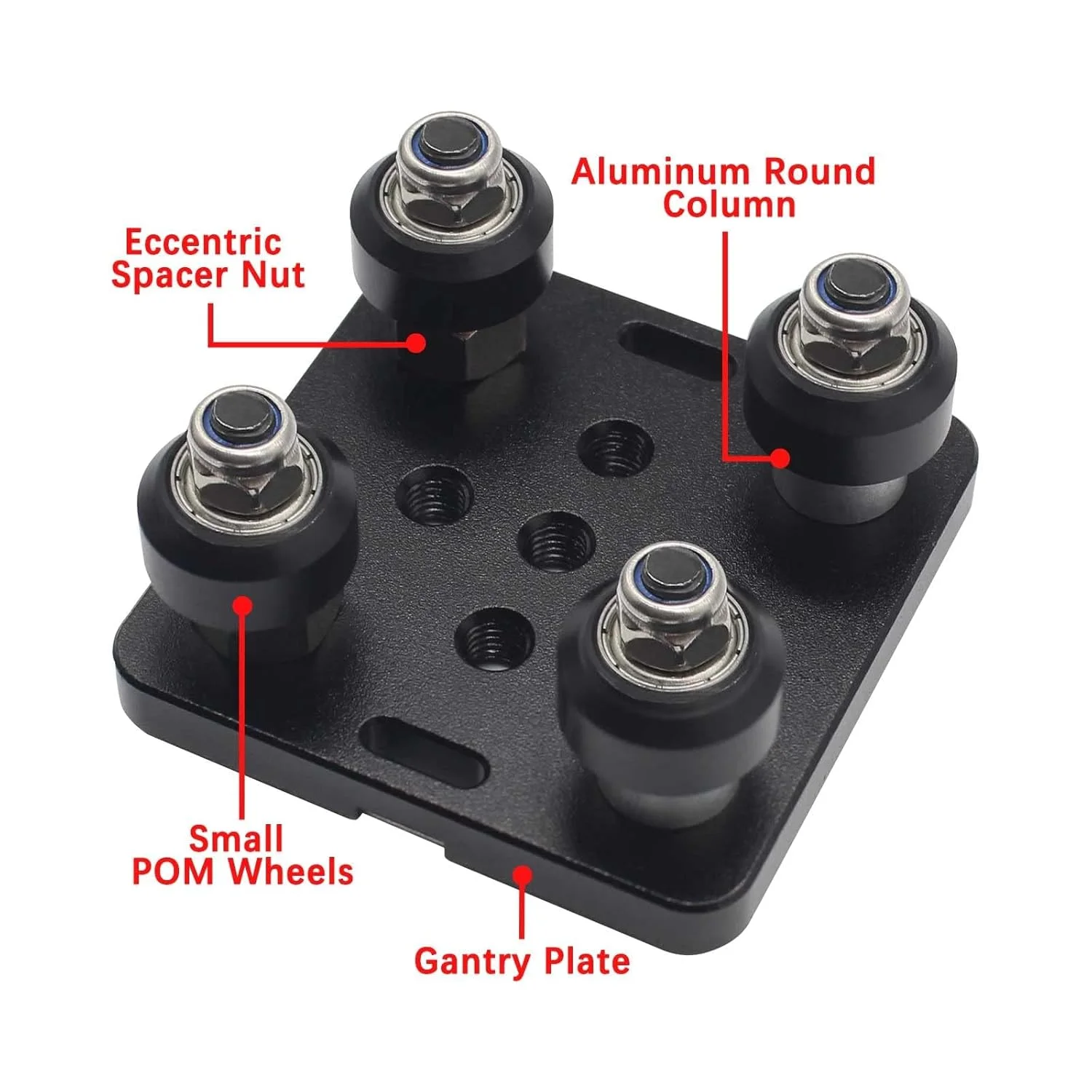 بسته 2 عددی صفحه دروازه ای V-Slot کوچک مونتاژ شده، مجموعه چرخ های POM با صفحه برای اکستروژن آلومینیومی 2020 بسته 2 عددی صفحه دروازه ای V-Slot کوچک مونتاژ شده، مجموعه چرخ های POM با صفحه برای اکستروژن آلومینیومی 2020