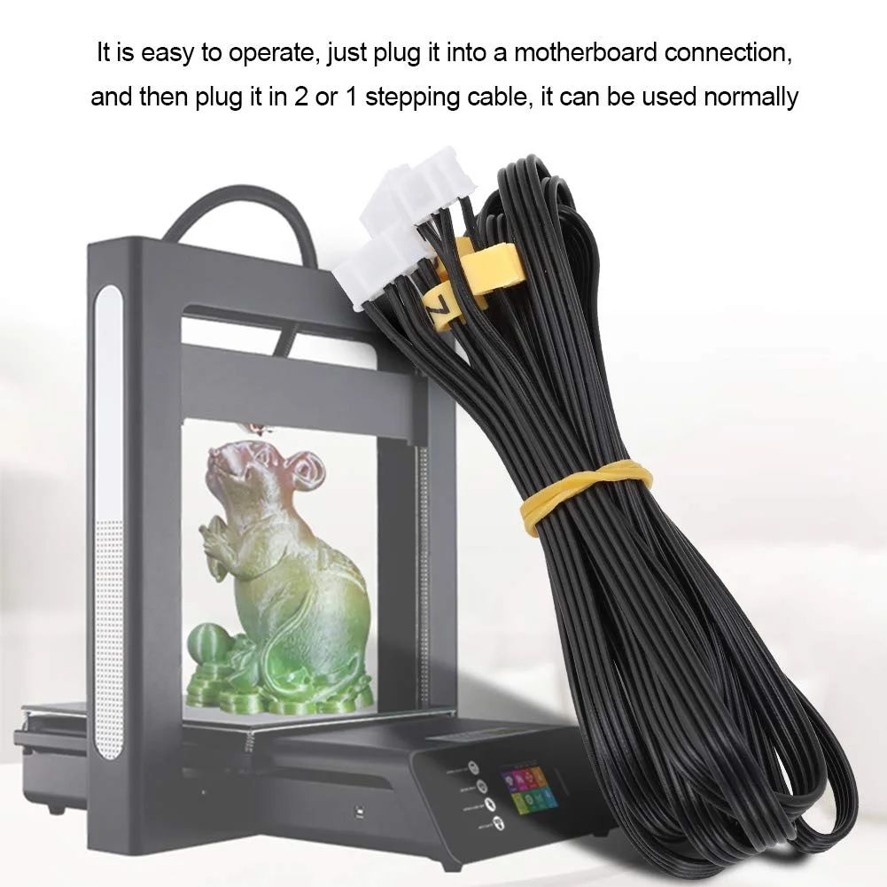 کابل موتور پله‌ای پرینتر سه بعدی، کابل اتصال موتور دو محور Z برای پرینتر سه بعدی CR-10 CR-10S/Ender-3