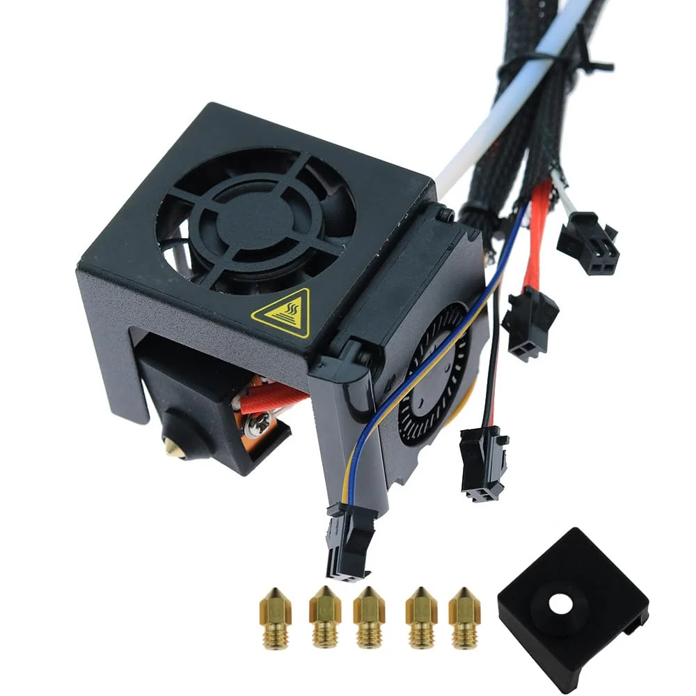 کیت هاتاند اسمبل شده Ender 5، کیت فن خنک کننده اکسترودر اسمبل شده کامل، بلوک حرارتی آلومینیومی با 1 عدد روکش سیلیکونی، 5 عدد نازل 0.4 میلی متری برای پرینتر سه بعدی Ender 5 Ender-5 Pro کیت هاتاند اسمبل شده Ender 5، کیت فن خنک کننده اکسترودر اسمبل شده کامل، بلوک حرارتی آلومینیومی با 1 عدد روکش سیلیکونی، 5 عدد نازل 0.4 میلی متری برای پرینتر سه بعدی Ender 5 Ender-5 Pro