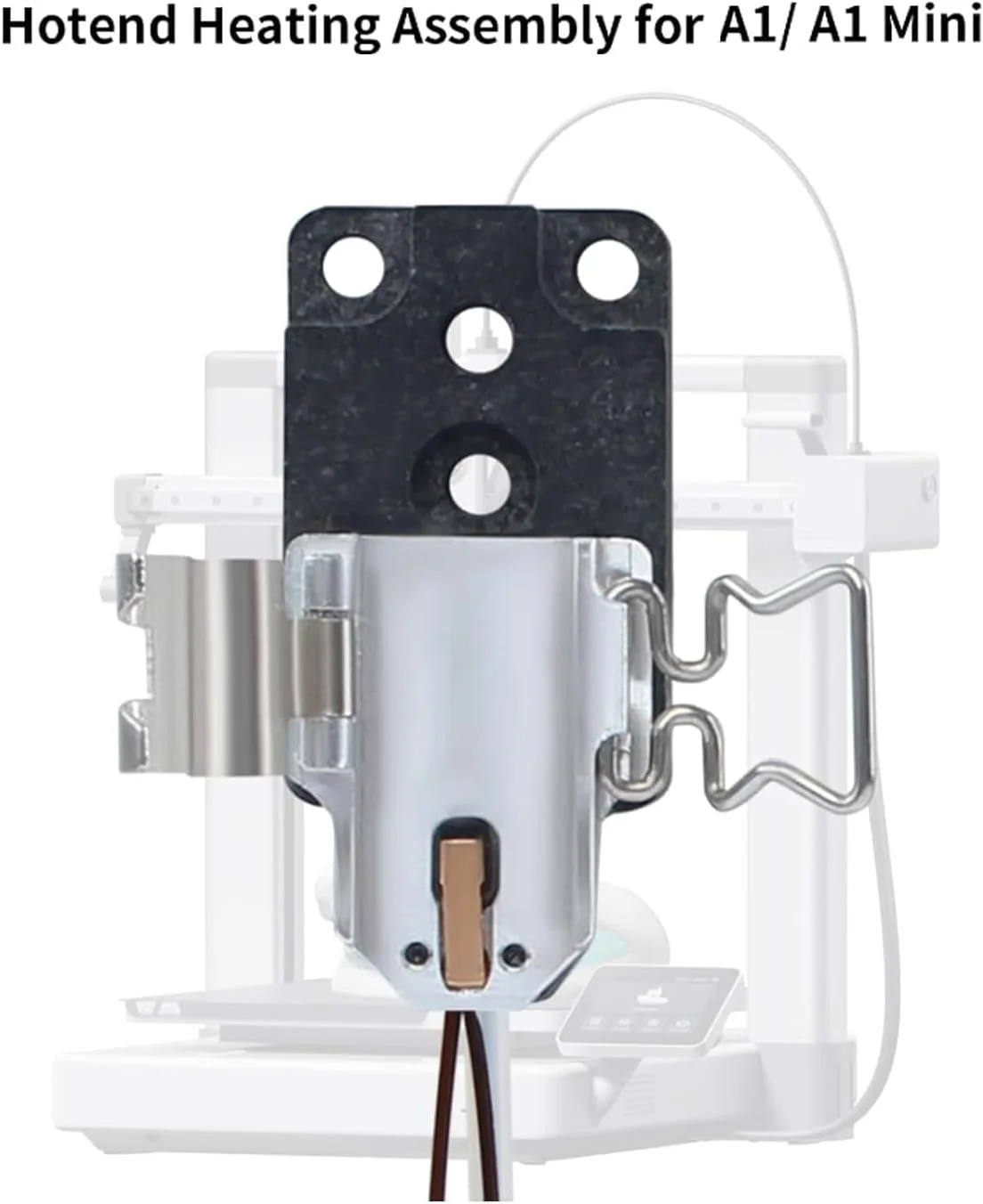 لوازم جانبی پرینتر سه بعدی سازگار با کیت مونتاژ گرمایش هات اند Bambu-lab A1 و A1 Mini، کارتریج گرمکن و قطعات سنسور دما ترمیستور، پایه، گیره، مجموعه اتصال آسان