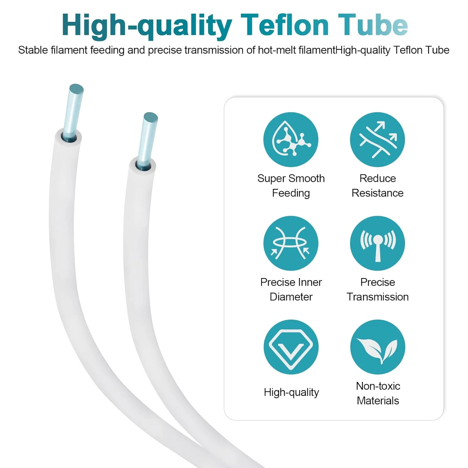 لوله PTFE سازگار با Bambu-Lab با قطر داخلی 2.5 میلیمتر × قطر خارجی 4 میلیمتر، طول 5 متر، برای BBL AMS X1/ X1C/ P1P/ P1S/ A1/ A1 Mini، Prusa MMU3/ اکسترودر Direct Drive (رنگ کرم)، همراه با کاتر لوله لوله PTFE سازگار با Bambu-Lab با قطر داخلی 2.5 میلیمتر × قطر خارجی 4 میلیمتر، طول 5 متر، برای BBL AMS X1/ X1C/ P1P/ P1S/ A1/ A1 Mini، Prusa MMU3/ اکسترودر Direct Drive (رنگ کرم)، همراه با کاتر لوله