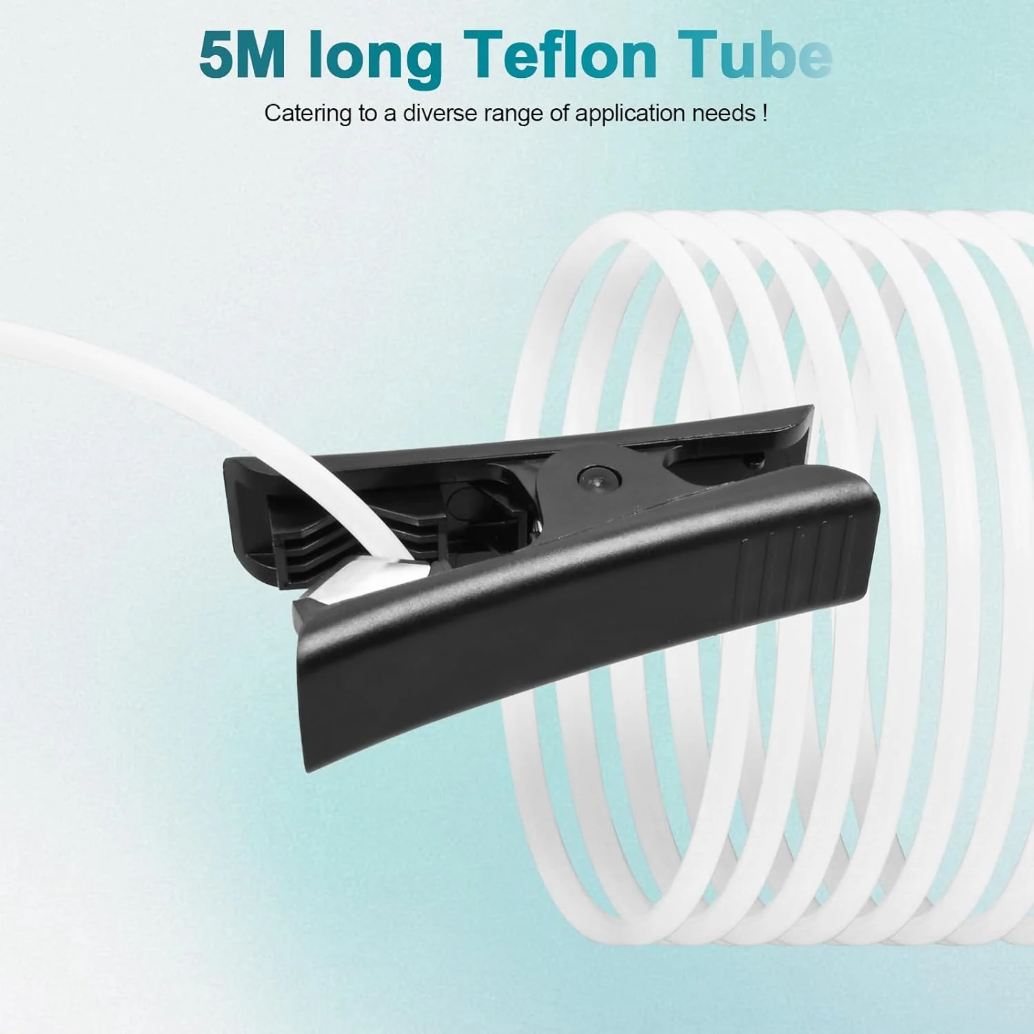 لوله PTFE سازگار با Bambu-Lab با قطر داخلی 2.5 میلیمتر × قطر خارجی 4 میلیمتر، طول 5 متر، برای BBL AMS X1/ X1C/ P1P/ P1S/ A1/ A1 Mini، Prusa MMU3/ اکسترودر Direct Drive (رنگ کرم)، همراه با کاتر لوله لوله PTFE سازگار با Bambu-Lab با قطر داخلی 2.5 میلیمتر × قطر خارجی 4 میلیمتر، طول 5 متر، برای BBL AMS X1/ X1C/ P1P/ P1S/ A1/ A1 Mini، Prusa MMU3/ اکسترودر Direct Drive (رنگ کرم)، همراه با کاتر لوله