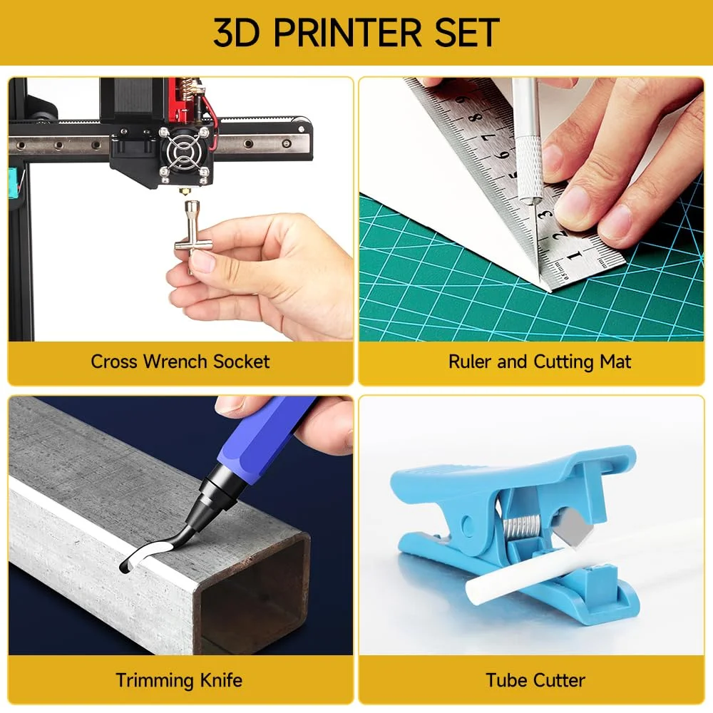 کیت ابزار پرینتر سه بعدی Anyman، مجموعه لوازم جانبی با کیف نگهداری، ابزار پرداخت لبه، کیت تمیز کردن نازل، مجموعه چاقوی هنری کیت ابزار پرینتر سه بعدی Anyman، مجموعه لوازم جانبی با کیف نگهداری، ابزار پرداخت لبه، کیت تمیز کردن نازل، مجموعه چاقوی هنری