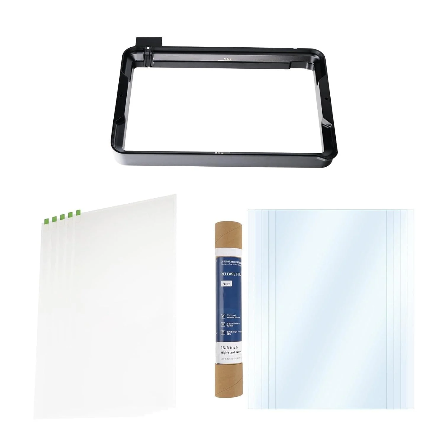 مخزن رزین فلزی ANYCUBIC برای Photon Mono M7 Max، فیلم ACF پرسرعت 13.6 اینچی و محافظ صفحه نمایش