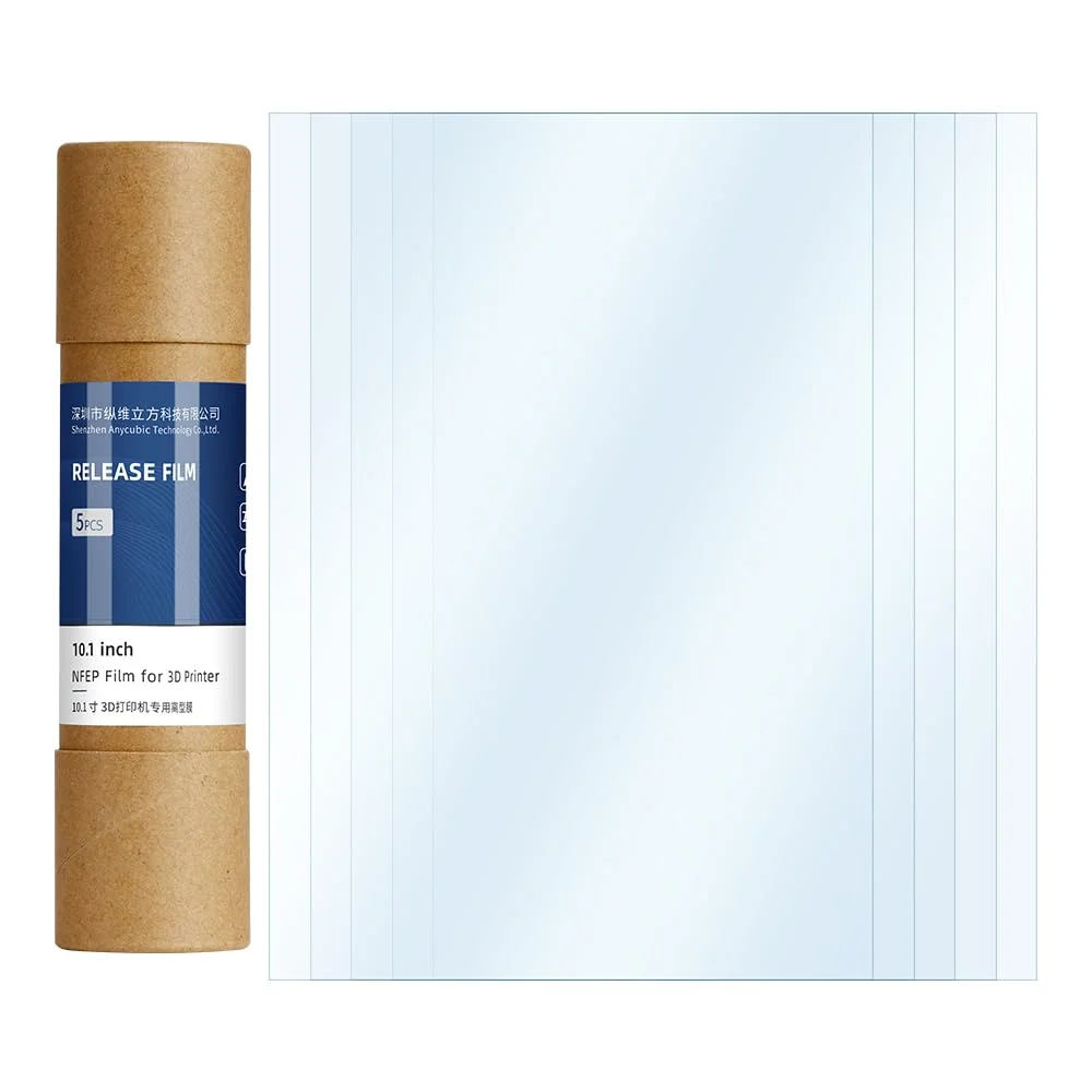 فیلم ان‌اف‌ای‌پی ۱۰.۱ اینچی انی‌کیوبیک (۵ عدد) برای فوتون مونو M5/Mono M5s/M5s Pro/M7/M7 PRO، فیلم رهاسازی معمولی برای دقت چاپ، مناسب برای اکثر پرینترهای سه بعدی LCD/SLA/MSLA