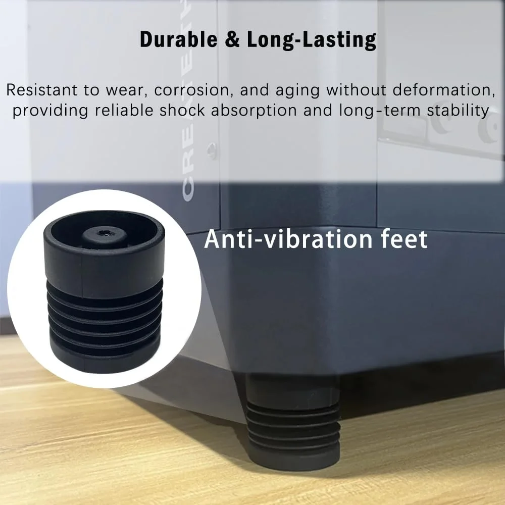 چهار پایه ضد لرزش برای پرینتر سه بعدی Centauri Carbon/Centauri Ceramic، بافر ضد لغزش با ثبات بالا، بالشتک لاستیکی سخت برای تعادل، پدهای جاذب شوک با نویز کم برای لوازم جانبی Elegoo cc