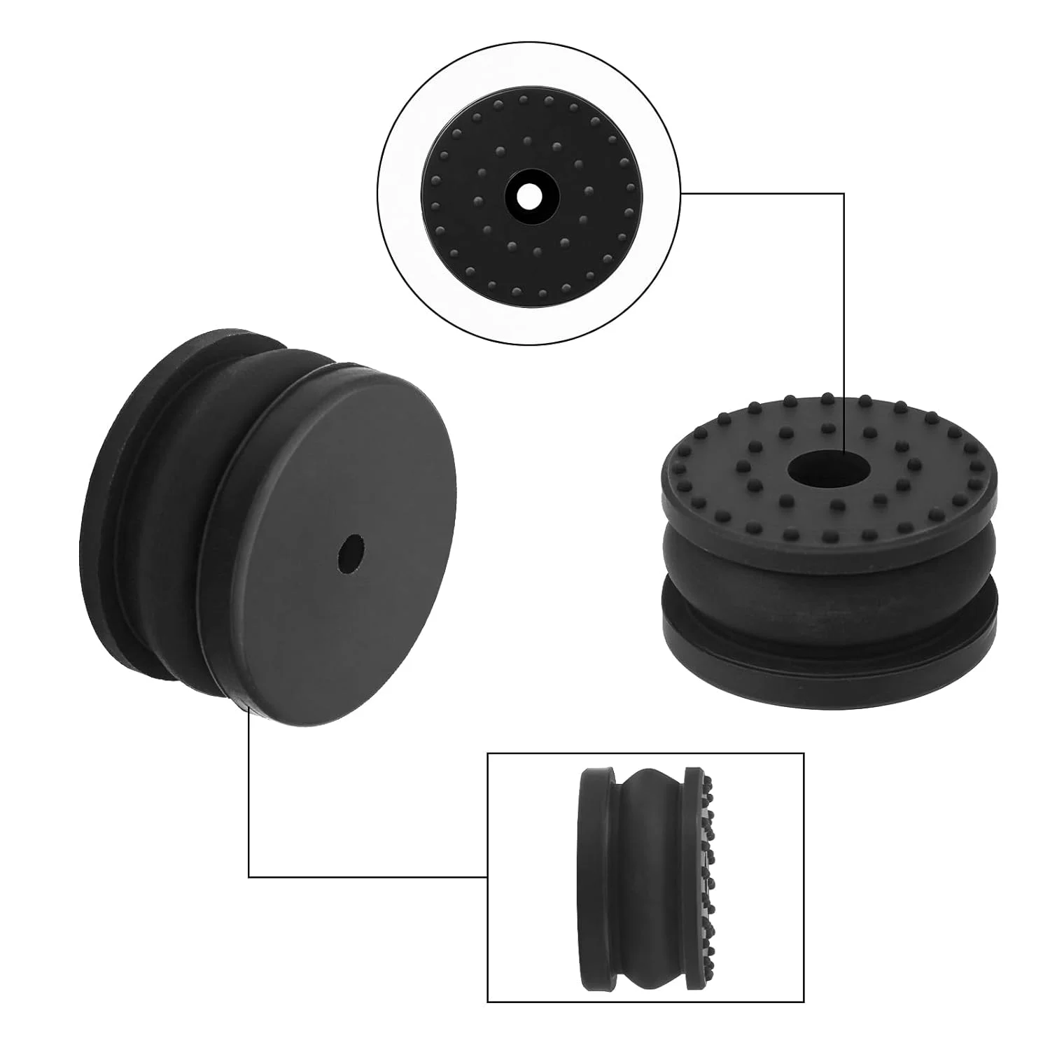 چهار عدد پایه ضد لرزش پرینتر سه بعدی h2d، پایه لاستیکی جهانی، پد لاستیکی سیلیکونی ضد لغزش سازگار با پرینتر سه بعدی h2d بامبو لب، جایگزین