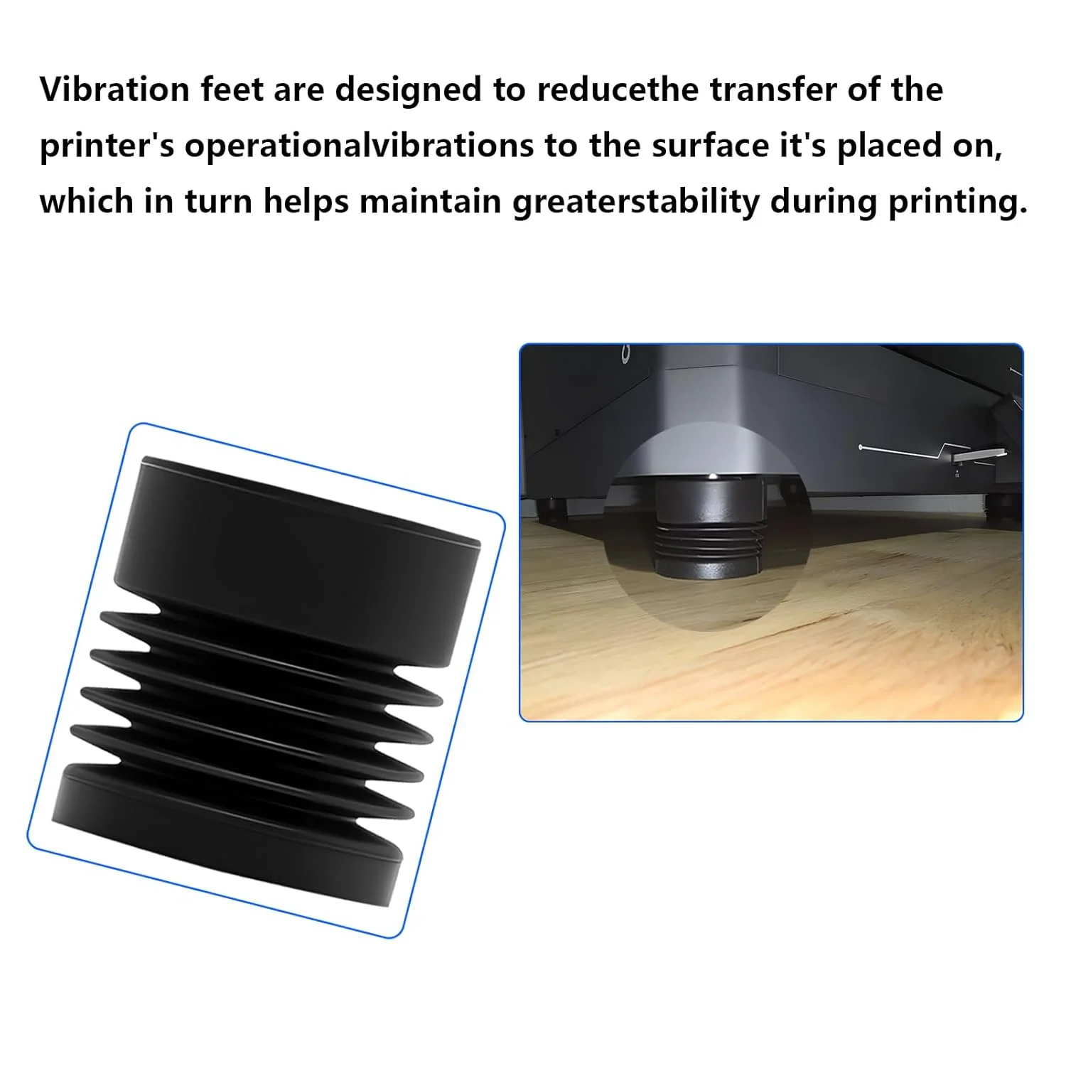 ۸ عدد پایه ضد لرزش برای Elegoo Centauri Carbon/Centauri، پدهای جاذب شوک پرینتر سه بعدی، پایه های لاستیکی سیلیکونی ضد لغزش، کاهش لرزش و صدا ۸ عدد پایه ضد لرزش برای Elegoo Centauri Carbon/Centauri، پدهای جاذب شوک پرینتر سه بعدی، پایه های لاستیکی سیلیکونی ضد لغزش، کاهش لرزش و صدا