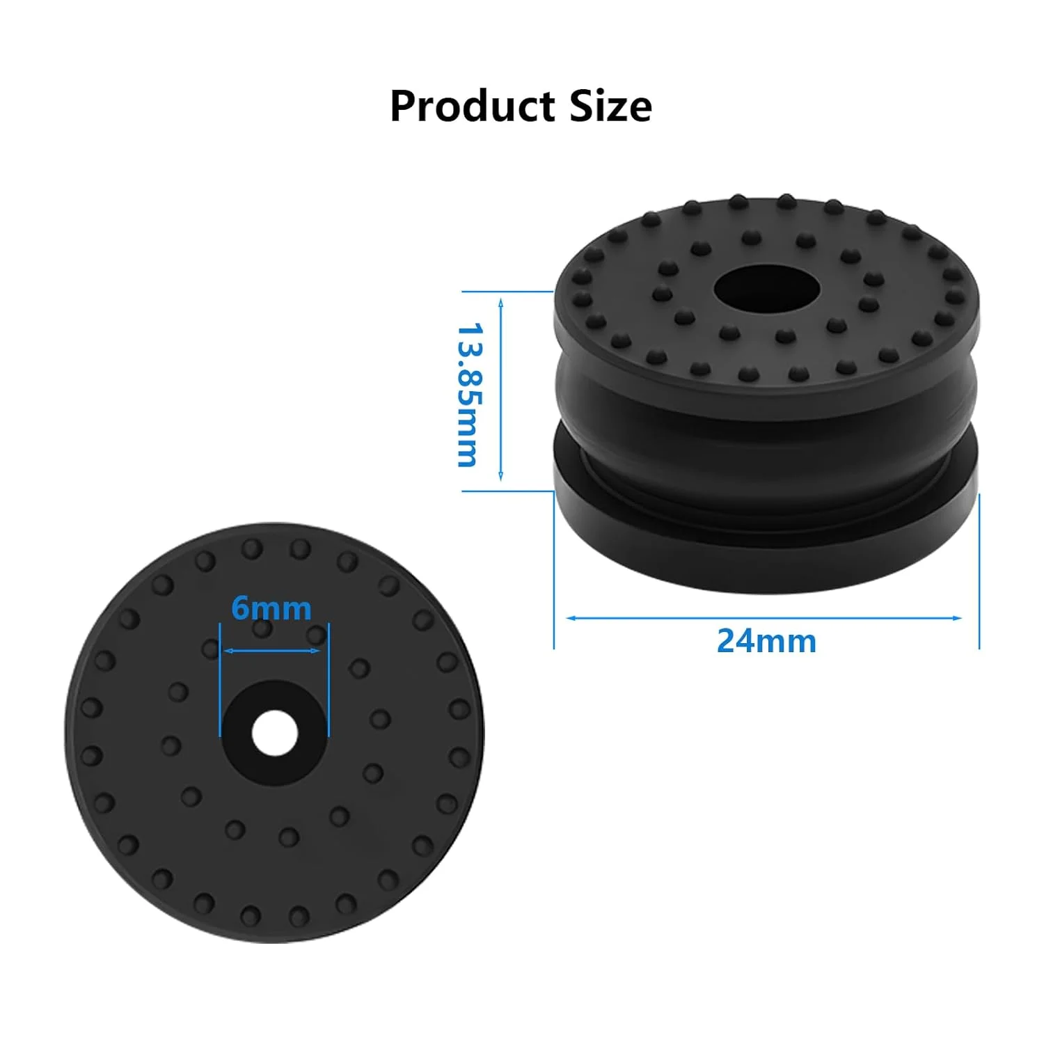 ۴ عدد پایه ضد لرزش H2D، پدهای پایه پرینتر سه بعدی با پیچ و واشر، کیت جایگزین برای Bambu lab H2D، H2D Combo، کاهش لرزش و صدا