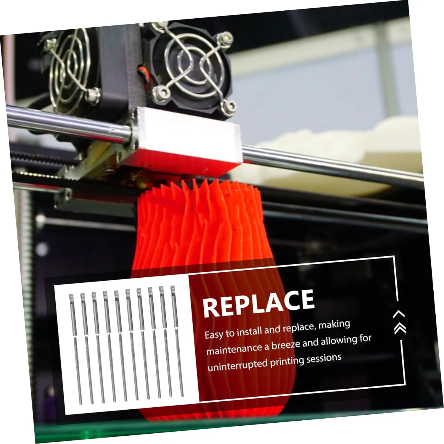 آنگویلی 1 ست نوک سوزنی جایگزین قلم چاپگر، لوازم جانبی چاپ برای جلسات چاپی روان و دقیق