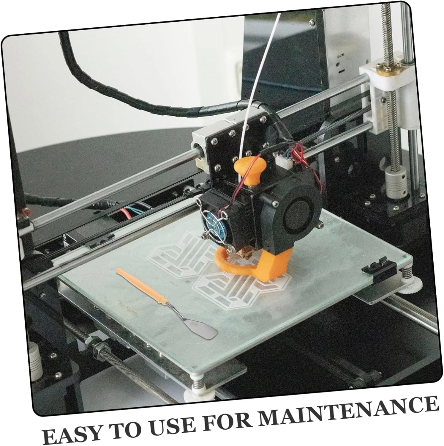 آنگویلی 2 عدد قلم چاپ بیلچه ابزار حذف چاپگر سه بعدی بیلچه پلاستیکی فلزی برای تمیز کردن و نگهداری