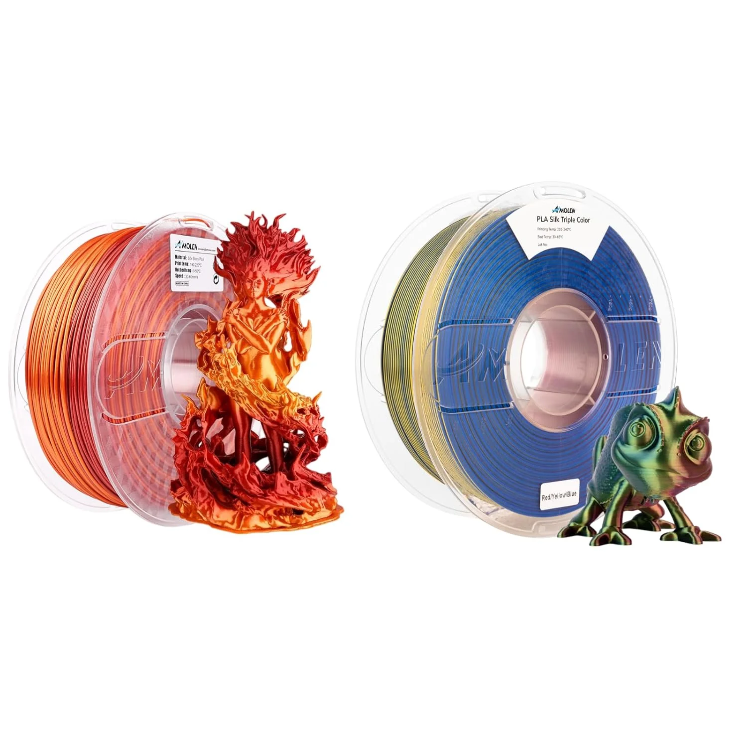 بسته فیلامنت پرینتر سه بعدی AMOLEN، فیلامنت PLA 1.75 میلی‌متری