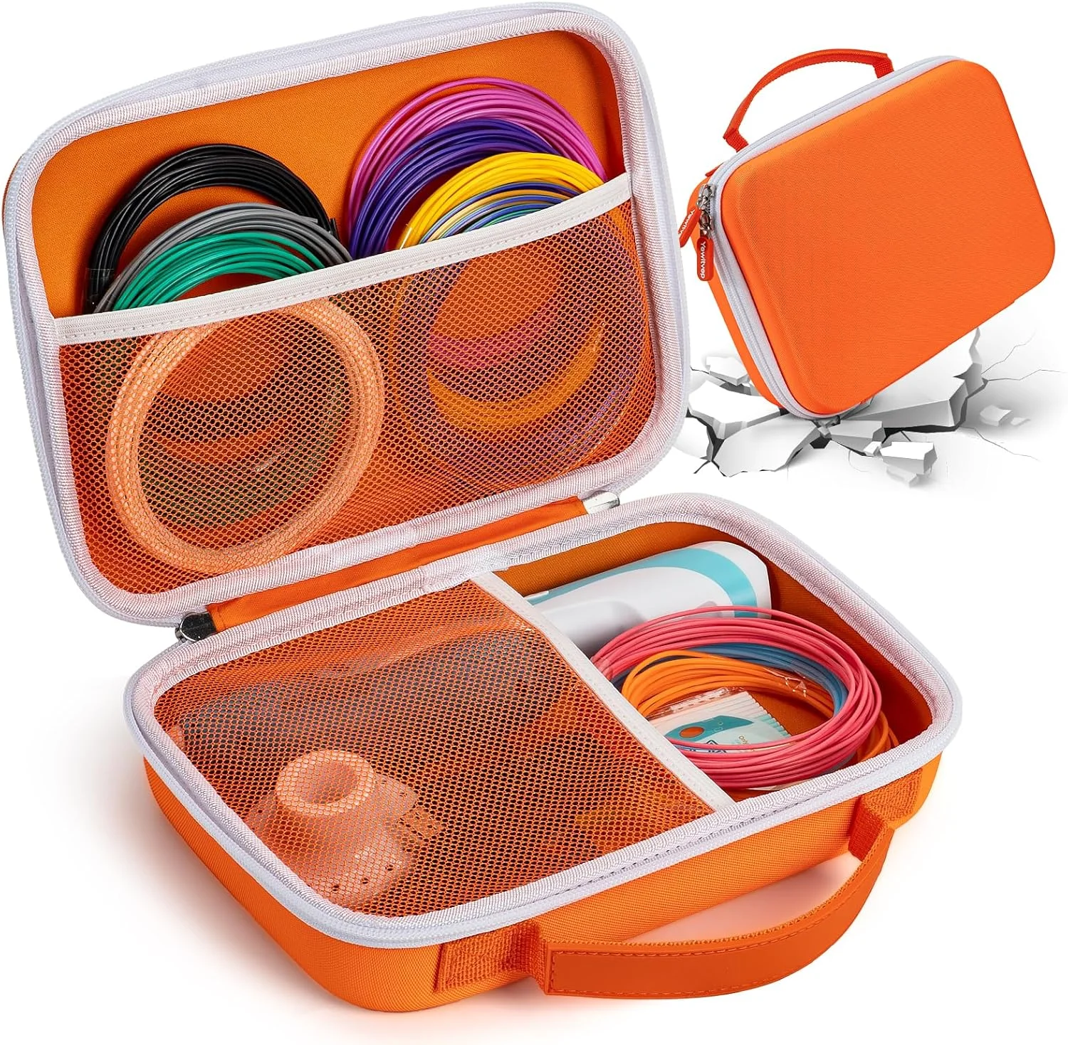 کیف محافظ هارد برای قلم سه بعدی SCRIB3D P1 Advanced/3D Doodler 3D Pen/MYNT 3D Super 3D Pen/MYNT 3D Professional Printing 3D Pen/SCRIB3D Advanced 3D Printing Pen/3 Doodler Flow/MYNT 3D Pro، کیف حمل مسافرتی (فقط جعبه) کیف محافظ هارد برای قلم سه بعدی SCRIB3D P1 Advanced/3D Doodler 3D Pen/MYNT 3D Super 3D Pen/MYNT 3D Professional Printing 3D Pen/SCRIB3D Advanced 3D Printing Pen/3 Doodler Flow/MYNT 3D Pro، کیف حمل مسافرتی (فقط جعبه)