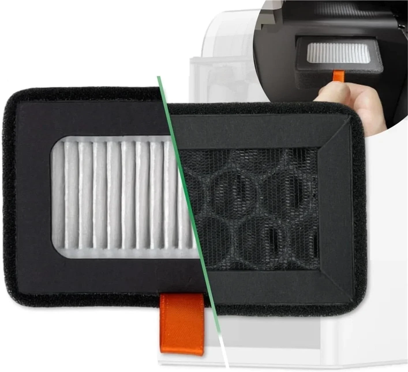 فیلتر هوای ترکیبی HEPA 13 + کربن فعال برای پرینترهای سه بعدی سری X1/P1 بامبو لب، جایگزین OEM، 2 عدد