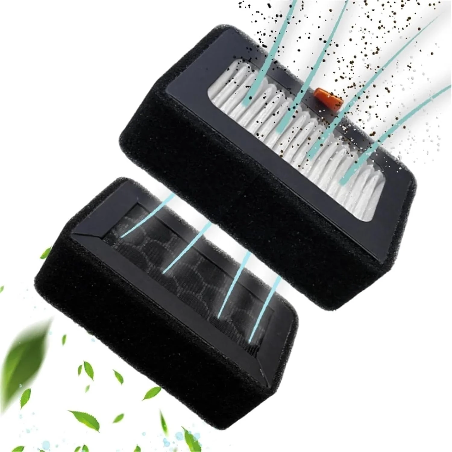 فیلتر هوای ترکیبی HEPA 13 + کربن فعال برای پرینترهای سه بعدی سری X1/P1 بامبو لب، جایگزین OEM، 2 عدد