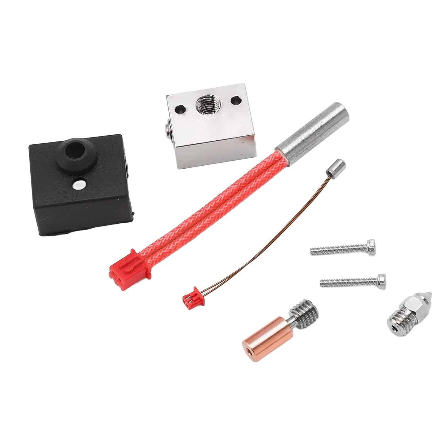 کیت هات‌اند پرینتر سه بعدی Acouto Ender 3 S1 Pro، کیت هات‌اند پرینتر سه بعدی برای Ender S1، بلوک حرارتی، لوله گلو، نازل بخاری، قطعات اکسترودر، دمای بالا تا 300 درجه، 24 ولت 40 وات - قطعات