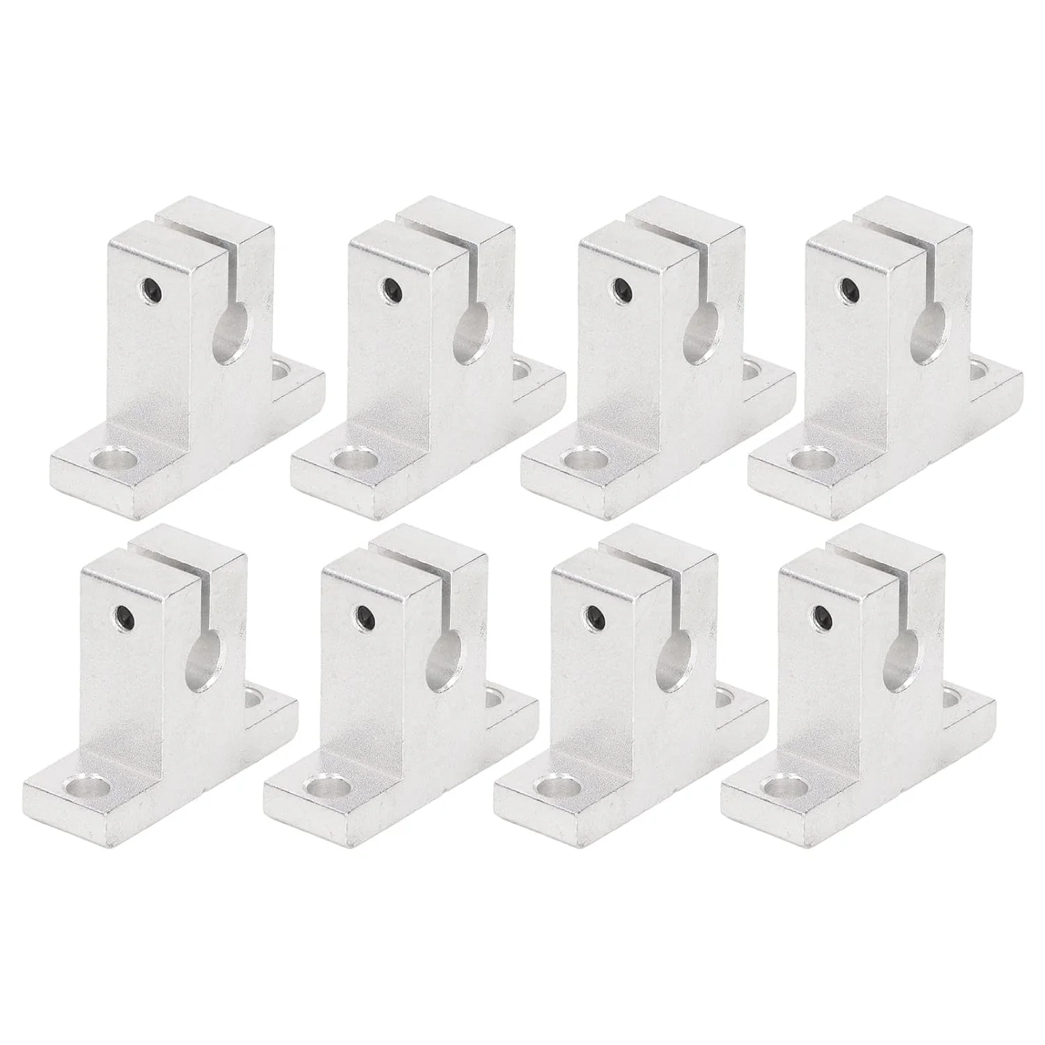 آکوتو 8 عدد نگهدارنده شفت میله حرکتی 8 میلی متری - شفت میله گیره ای حرکتی آلومینیومی لوازم جانبی پرینتر سه بعدی - محصولات صنعتی و علمی/محصولات قدرت