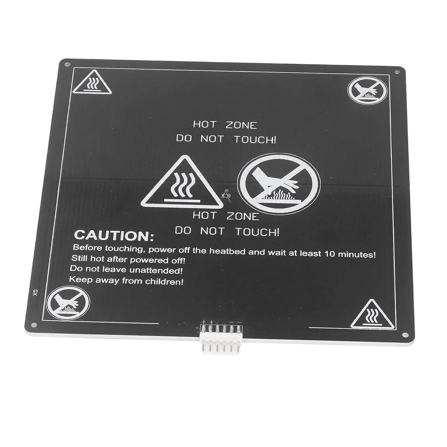 صفحه گرمایشی آلومینیومی Acouto MK2 MK3 12V برای پرینتر سه بعدی، صفحه گرمایشی 220x220 میلی متر، ضخامت 3 میلی متر، همراه با سیم 90 سانتی متری DC12V 3 V2 - تولید افزودنی صنعتی و علمی