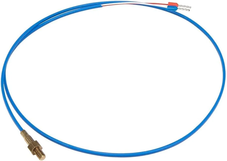 【 لوازم جانبی 】 ترموکوپل نوع K با سرپیچ M3 M4 بدون اتصال به زمین، کابل پلاستیکی 0.6 متری، سنسور دمای ترموکوپل پرینتر سه بعدی (رنگ: پیچ M3 6x6.8mm شش گوش)