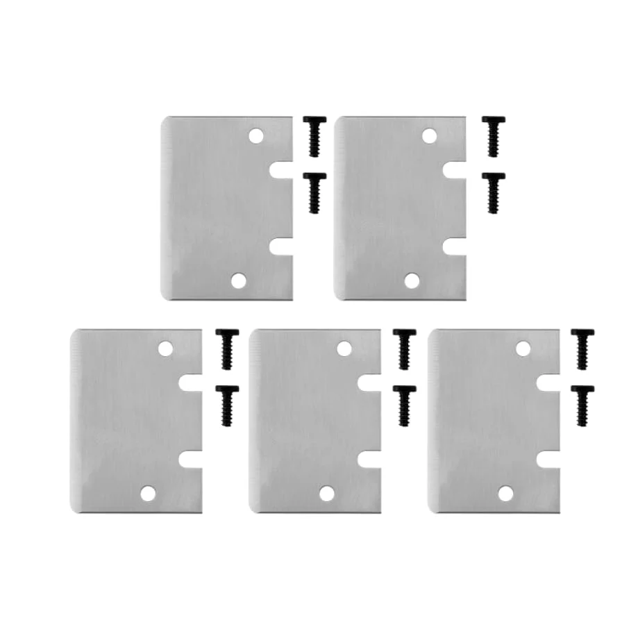 لوازم جانبی پرینتر سه بعدی SK5، تیغه نوک خراشنده فولادی 5 عددی با پیچ، خراشنده های تمیز کننده پرینترهای سه بعدی، نوک جایگزین برای کاتر خراشنده صفحه ساخت برای سری Bambu Lab X1/P1