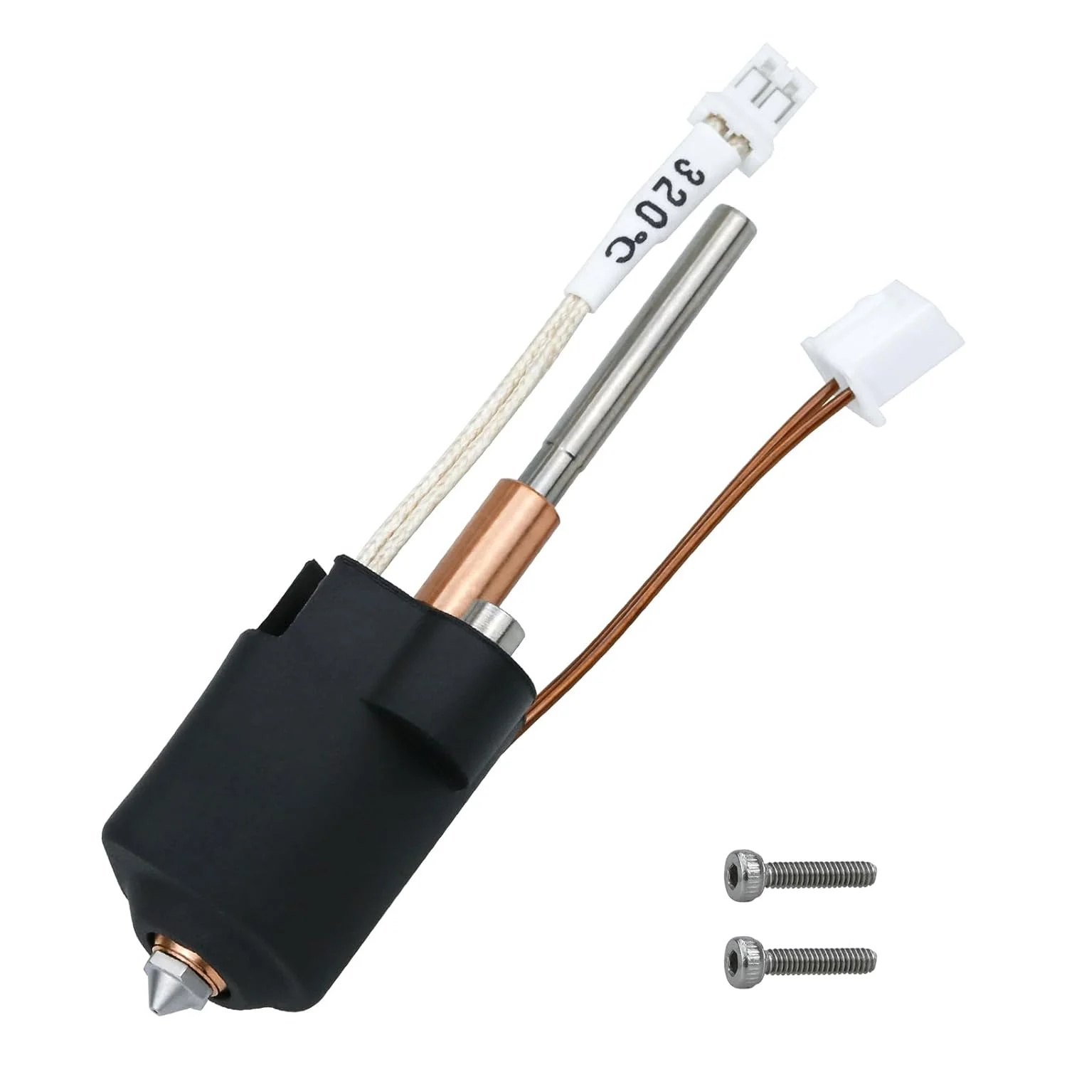 لوازم جانبی پرینت سه بعدی K1C بلوک حرارتی سرامیکی، کیت نازل تعویض سریع تمام فلزی، بلوک حرارتی مقاوم در برابر درجه حرارت بالا 300 درجه سانتیگراد مناسب برای پرینتر سه بعدی K1C