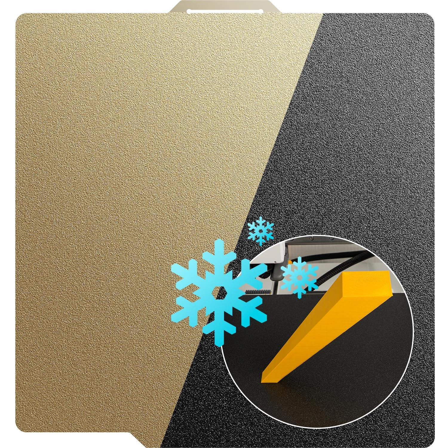 صفحه ساخت پرینتر سه بعدی، صفحه سرد برای Bambu Lab X1 X1C X1E P1P P1S A1، لوازم جانبی پرینتر سه بعدی، چاپ دو طرفه، ورق پلتفرم بستر گرم فولادی فنری انعطاف پذیر 257x257 میلی متر