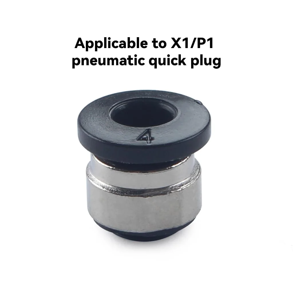 اتصالات پنوماتیک جایگزین لوازم جانبی پرینتر سه بعدی برای سری BambuLab X1/P1 - اتصالات لوله PTFE با رهاسازی سریع نصب آسان (6 عدد)