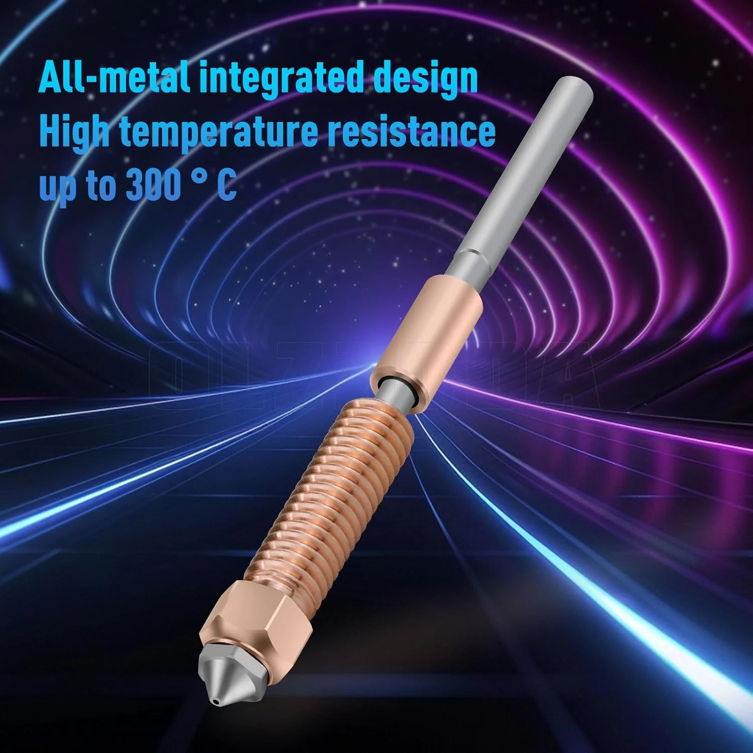 لوازم جانبی پرینت سه بعدی K1C بلوک حرارتی سرامیکی، کیت نازل تعویض سریع تمام فلزی، بلوک حرارتی مقاوم در برابر درجه حرارت بالا 300 درجه سانتیگراد مناسب برای پرینتر سه بعدی K1C