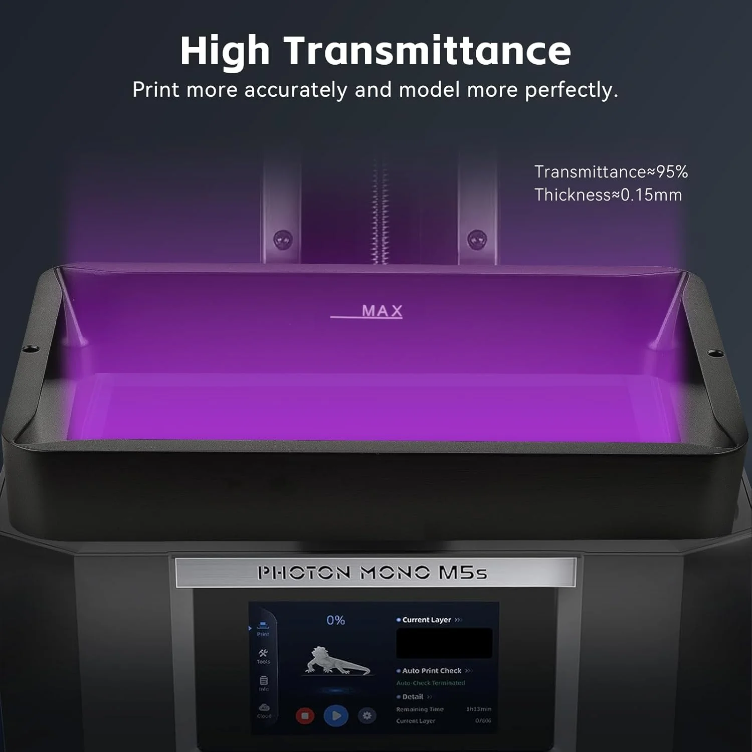 فیلم رهاسازی FEP فوتون مونو M5s، ابعاد 210*290 میلی‌متر، سازگار با Anycubic Mono M5s Pro/Mono M5s/Mono M5، فوتون M3 Premium، برای ELEGOO Saturn 3، Saturn 3 Ultra، Saturn 2، Saturn 8K، Halot Mage/Pro - بسته 5 عددی