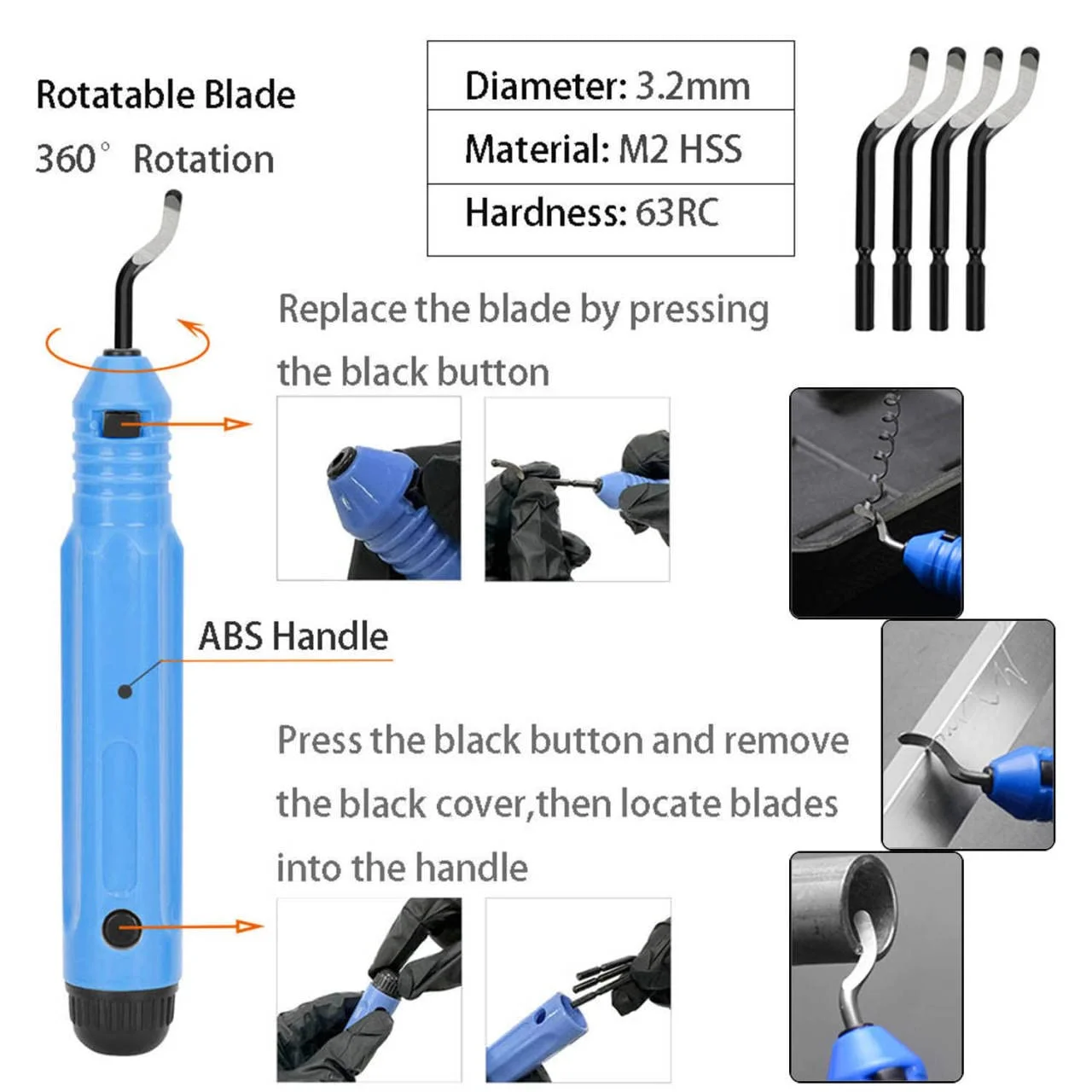 لوازم جانبی چاپ سه بعدی برای تمیز کردن، پرداخت و رفع مشکلات چاپ سه بعدی DIY، شامل ابزار پلیسه برداری، ابزار تمیز کردن و برداشتن، مجموعه ابزار چاپگر سه بعدی